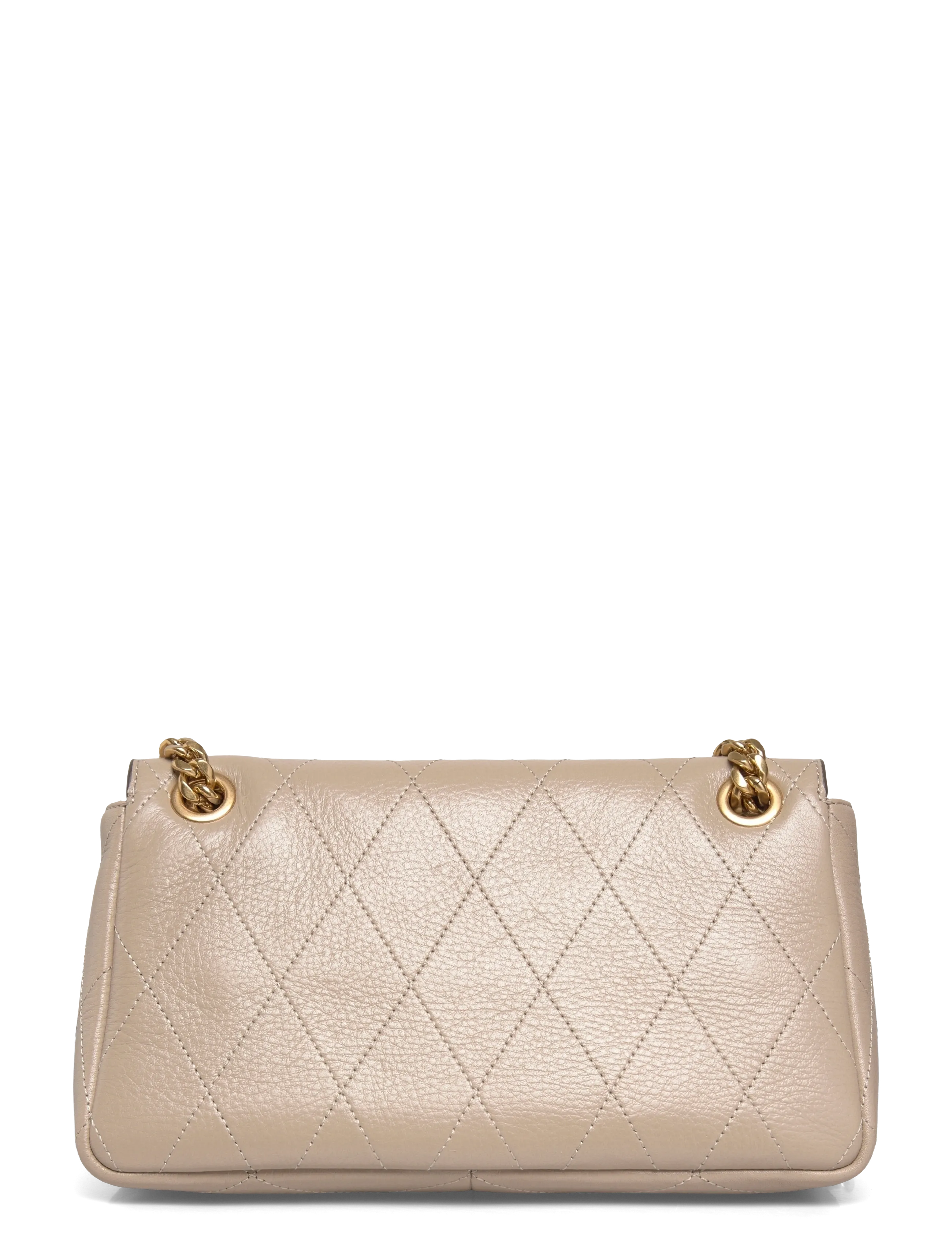 Tory Burch - Charlie Quilted Small Shoulder Bag - crossbody bags - soft cement - 1