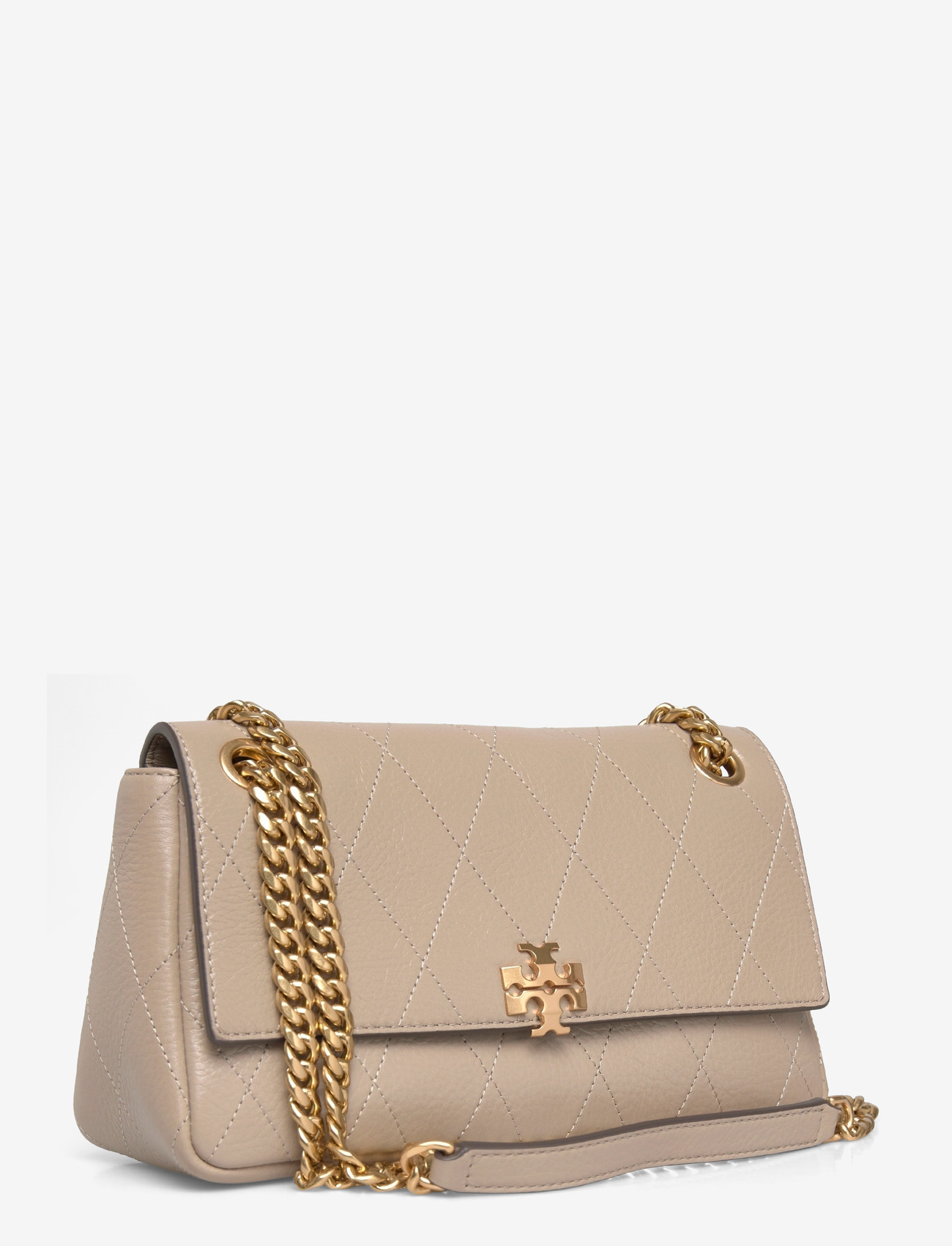 Tory Burch - Charlie Quilted Small Shoulder Bag - crossbody bags - soft cement - 2