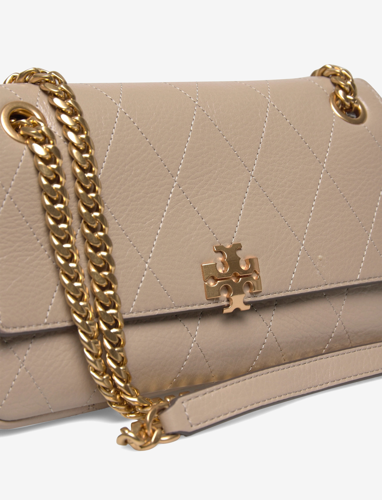 Tory Burch - Charlie Quilted Small Shoulder Bag - crossbody bags - soft cement - 3
