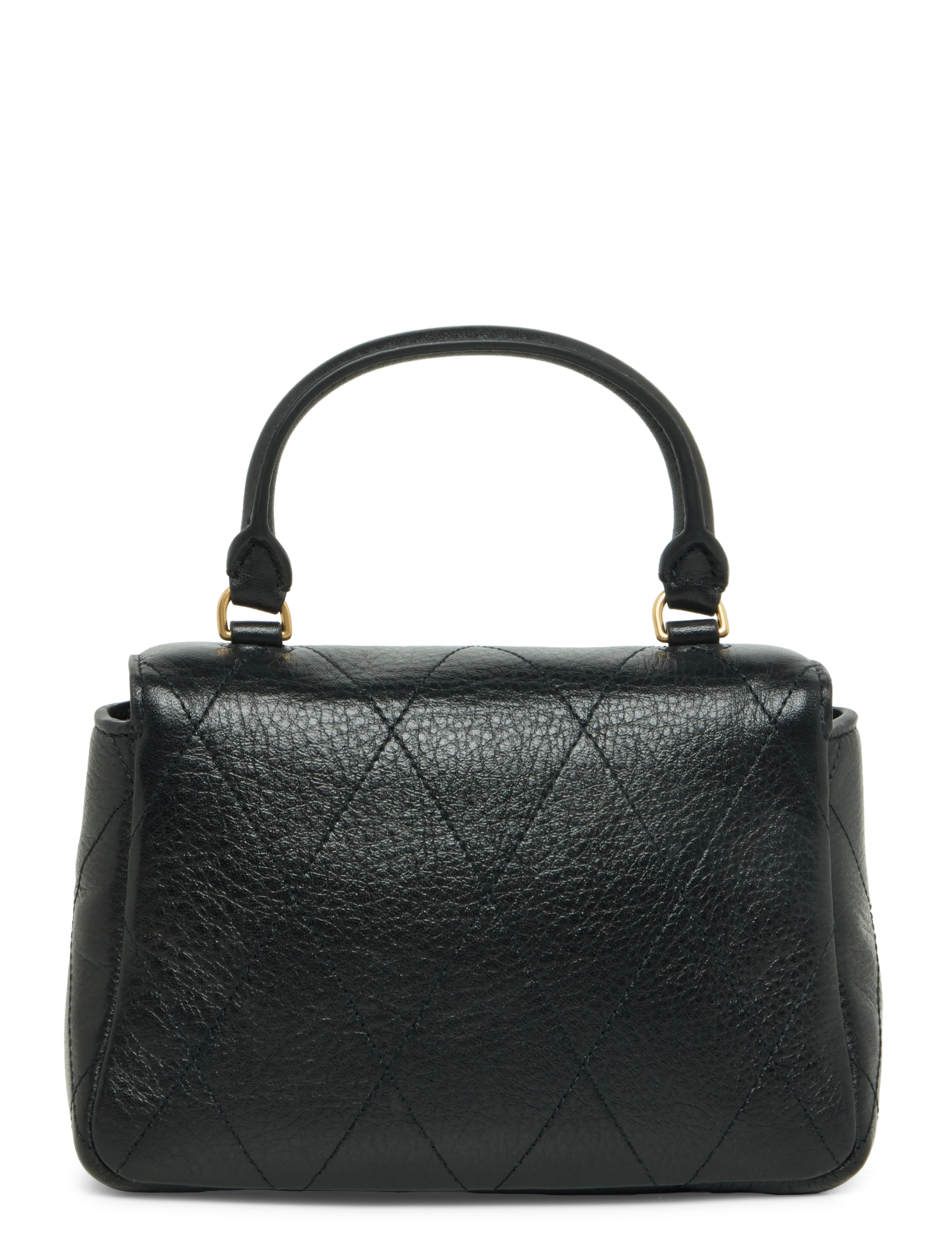 Tory Burch - Charlie Quilted Top Handle Chain Wallet - plånböcker - black - 1