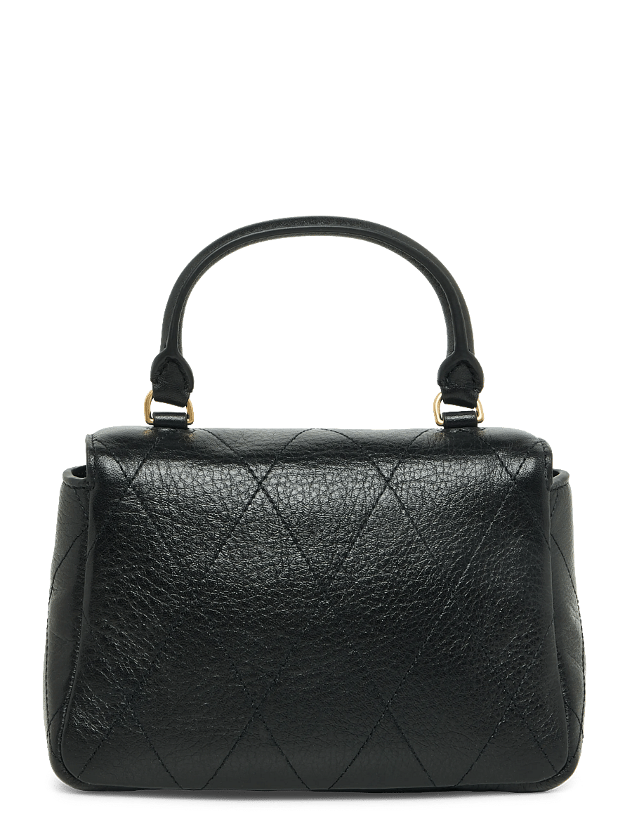 Tory Burch - Charlie Quilted Top Handle Chain Wallet - plånböcker - black - 1