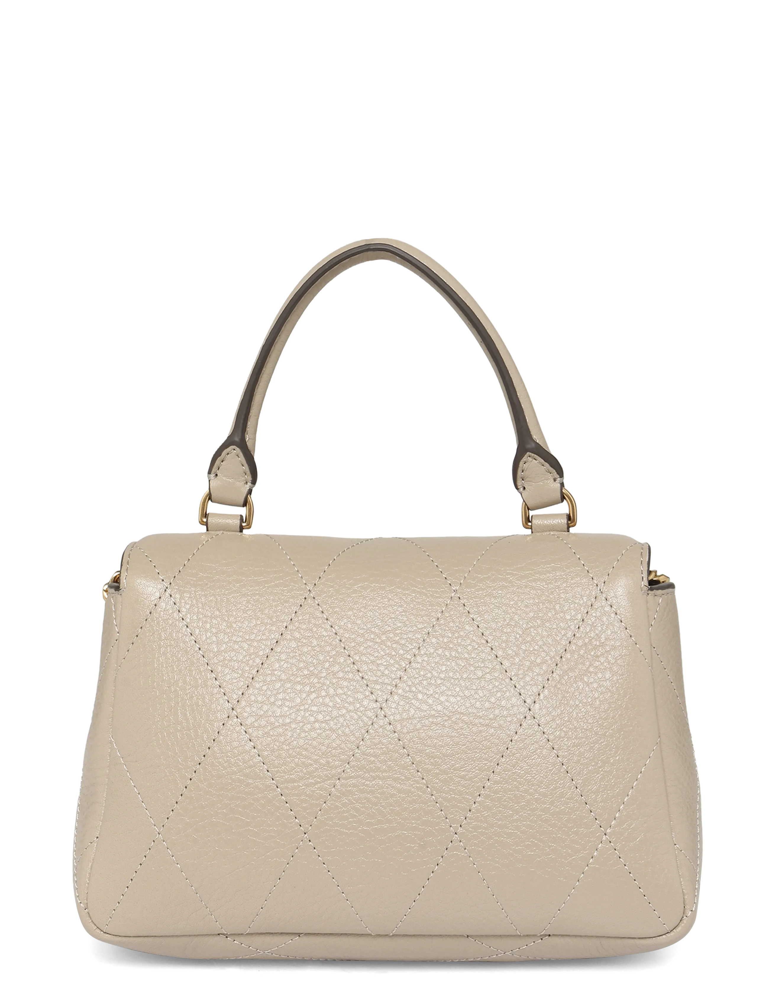 Tory Burch - Charlie Quilted Top Handle Chain Wallet - soft cement - 1