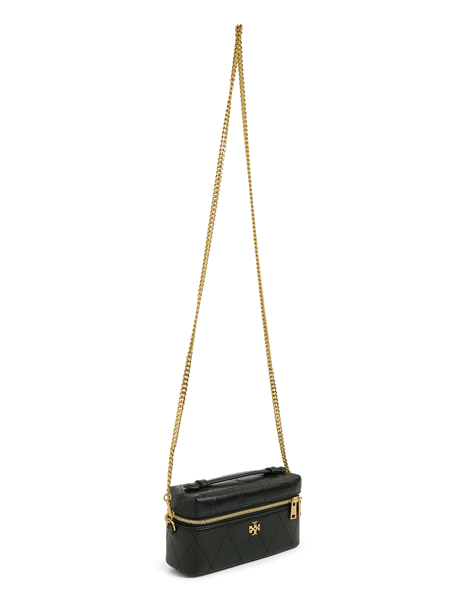 Tory Burch - Charlie Quilted East-West Vanity Case - Üleõlakotid - black - 2