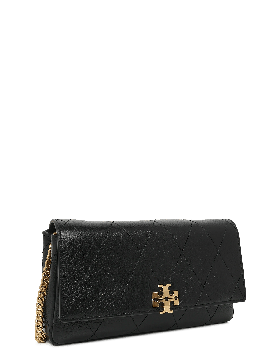 Tory Burch - Charlie Quilted Chain Wallet - punge - black - 2