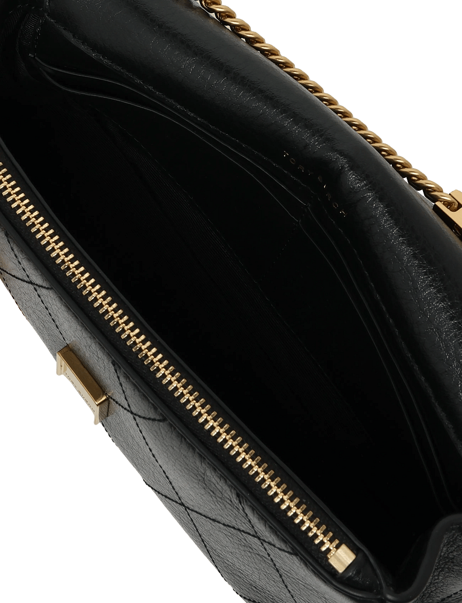 Tory Burch - Charlie Quilted Chain Wallet - punge - black - 4