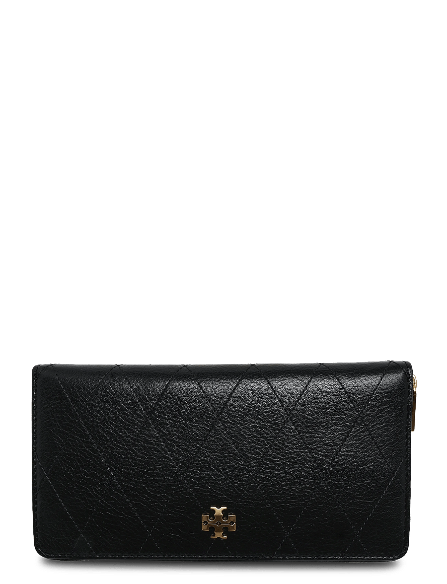 Tory Burch - Charlie Quilted Zip Continental Wallet - rahakotid - black - 0