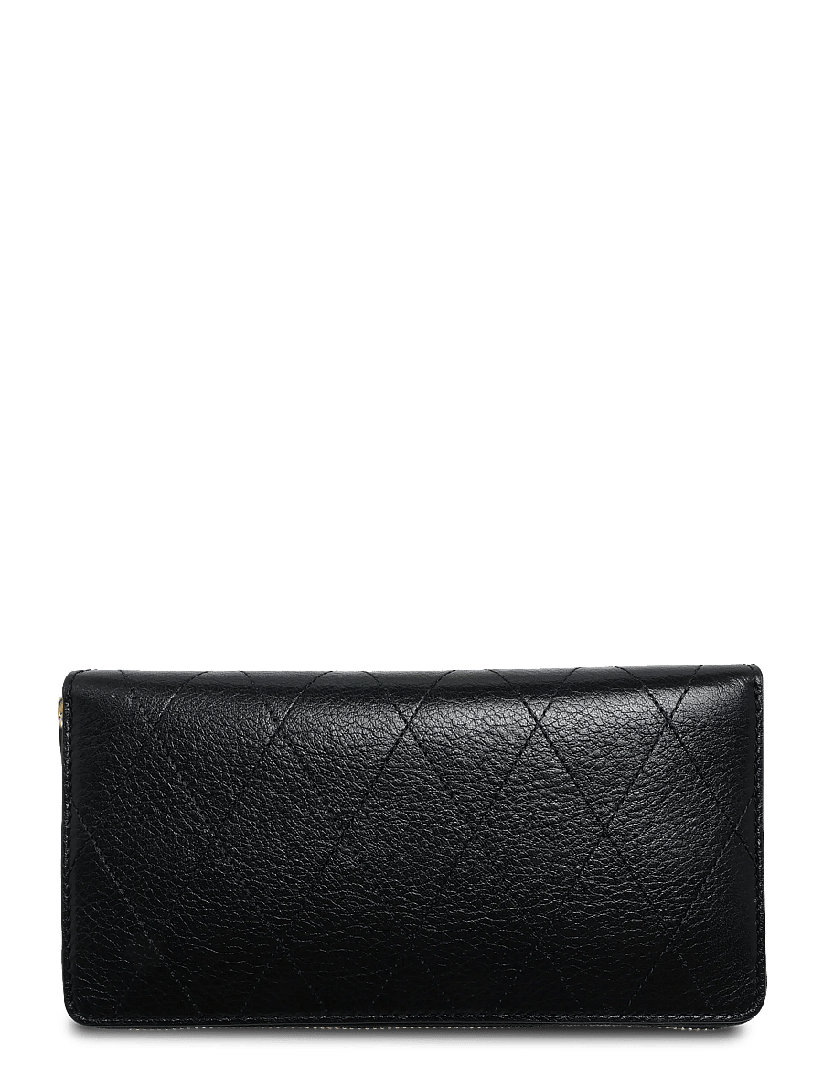 Tory Burch - Charlie Quilted Zip Continental Wallet - rahakotid - black - 1