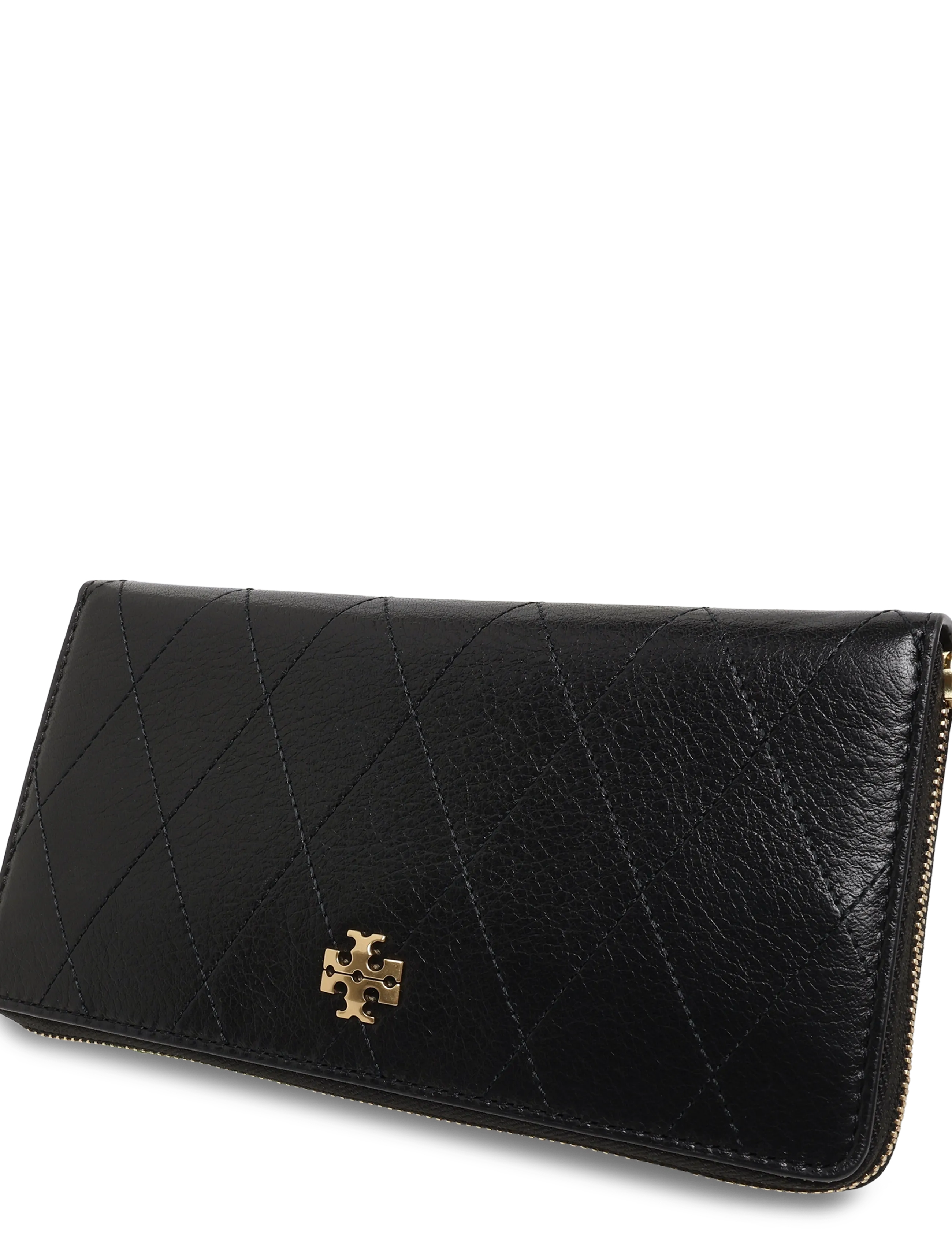 Tory Burch - Charlie Quilted Zip Continental Wallet - rahakotid - black - 3
