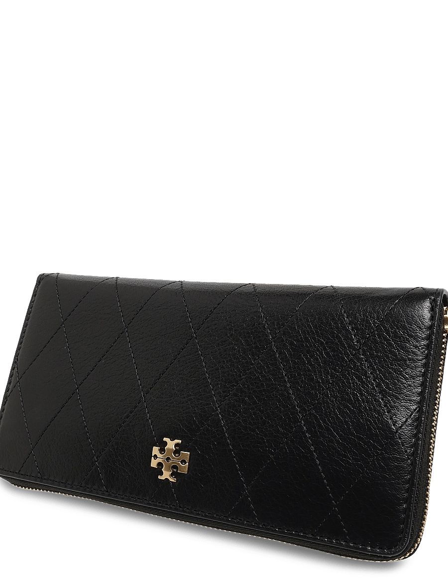 Tory Burch - Charlie Quilted Zip Continental Wallet - rahakotid - black - 3