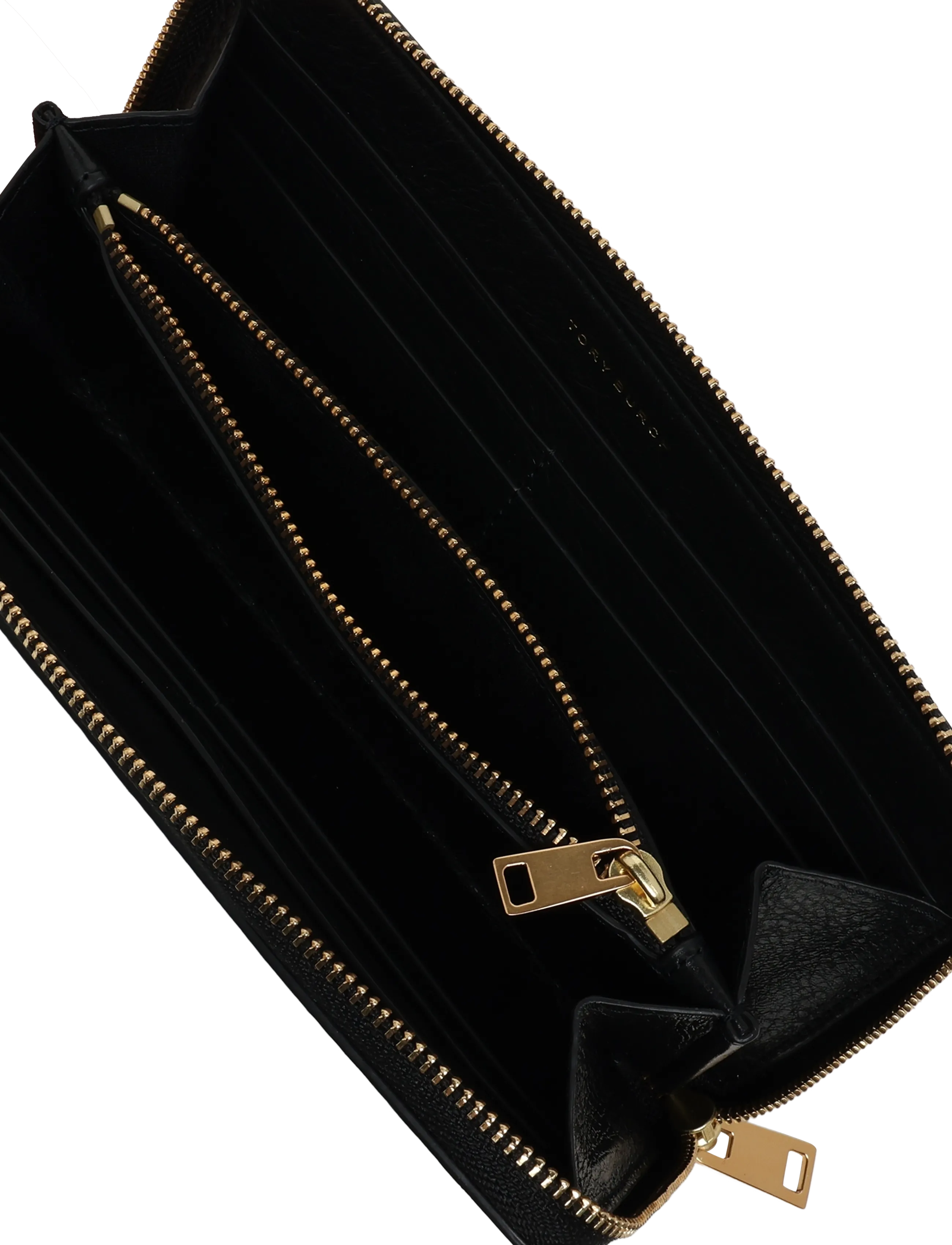 Tory Burch - Charlie Quilted Zip Continental Wallet - rahakotid - black - 4