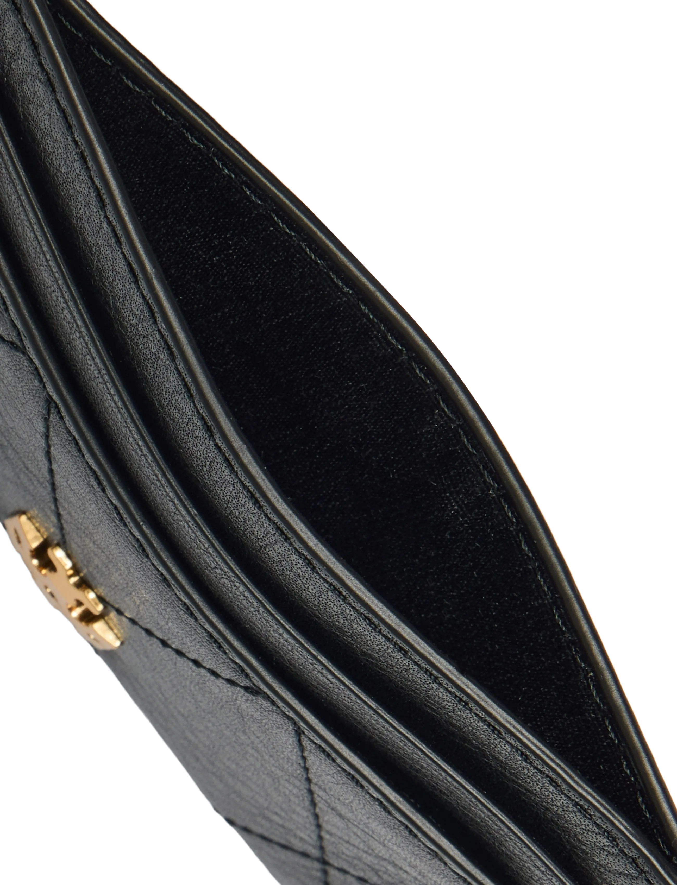 Tory Burch - Charlie Quilted Card Case - kortholdere - black - 4