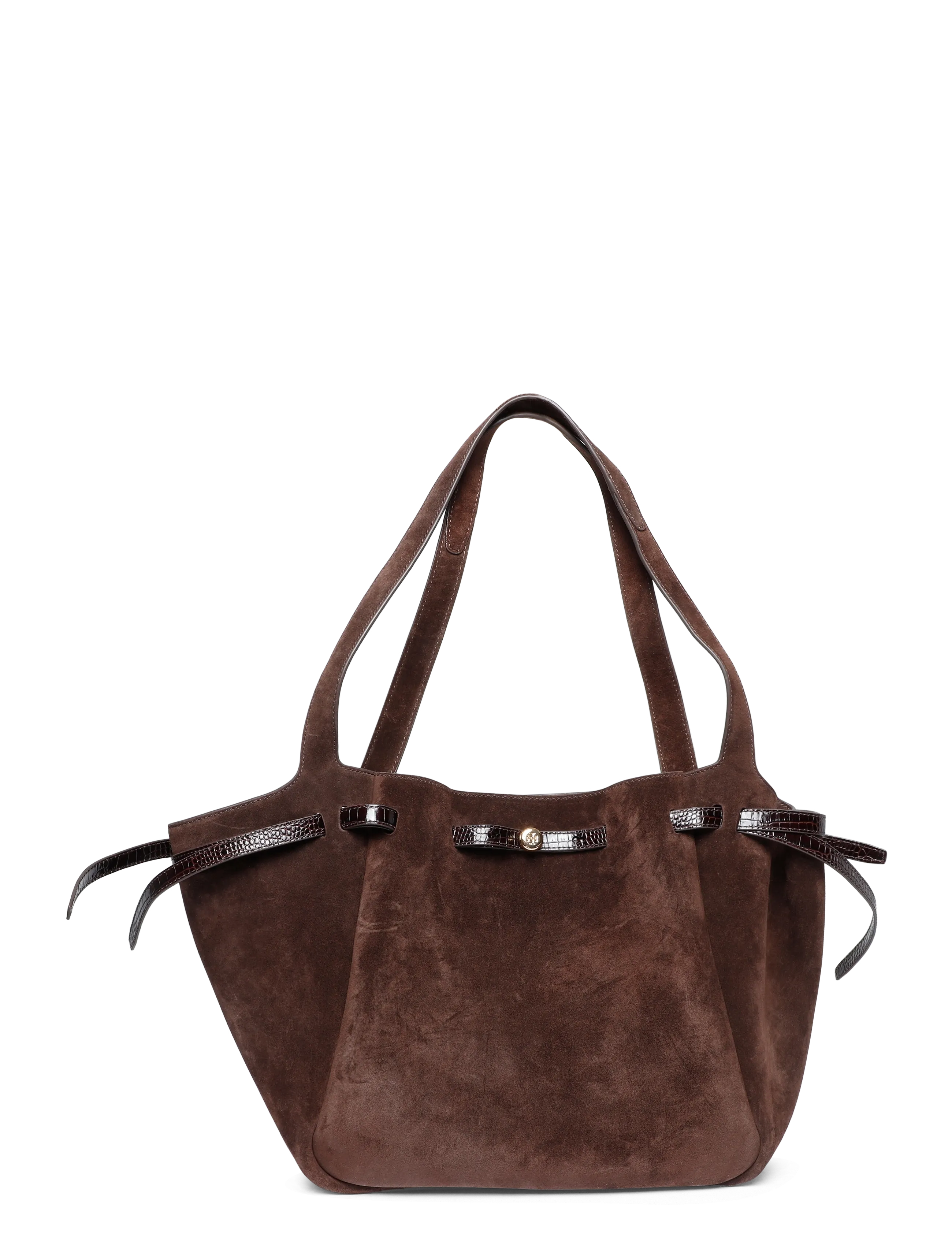 Tory Burch Romy Suede Tote - Kontoririided - DARK COCOA / brown