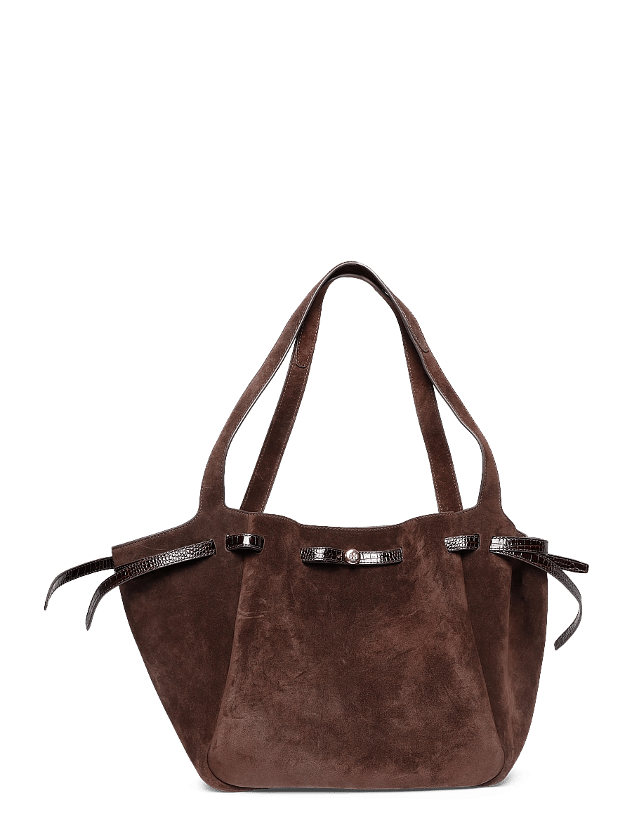 Tory Burch - Romy Suede Tote - dark cocoa - 0