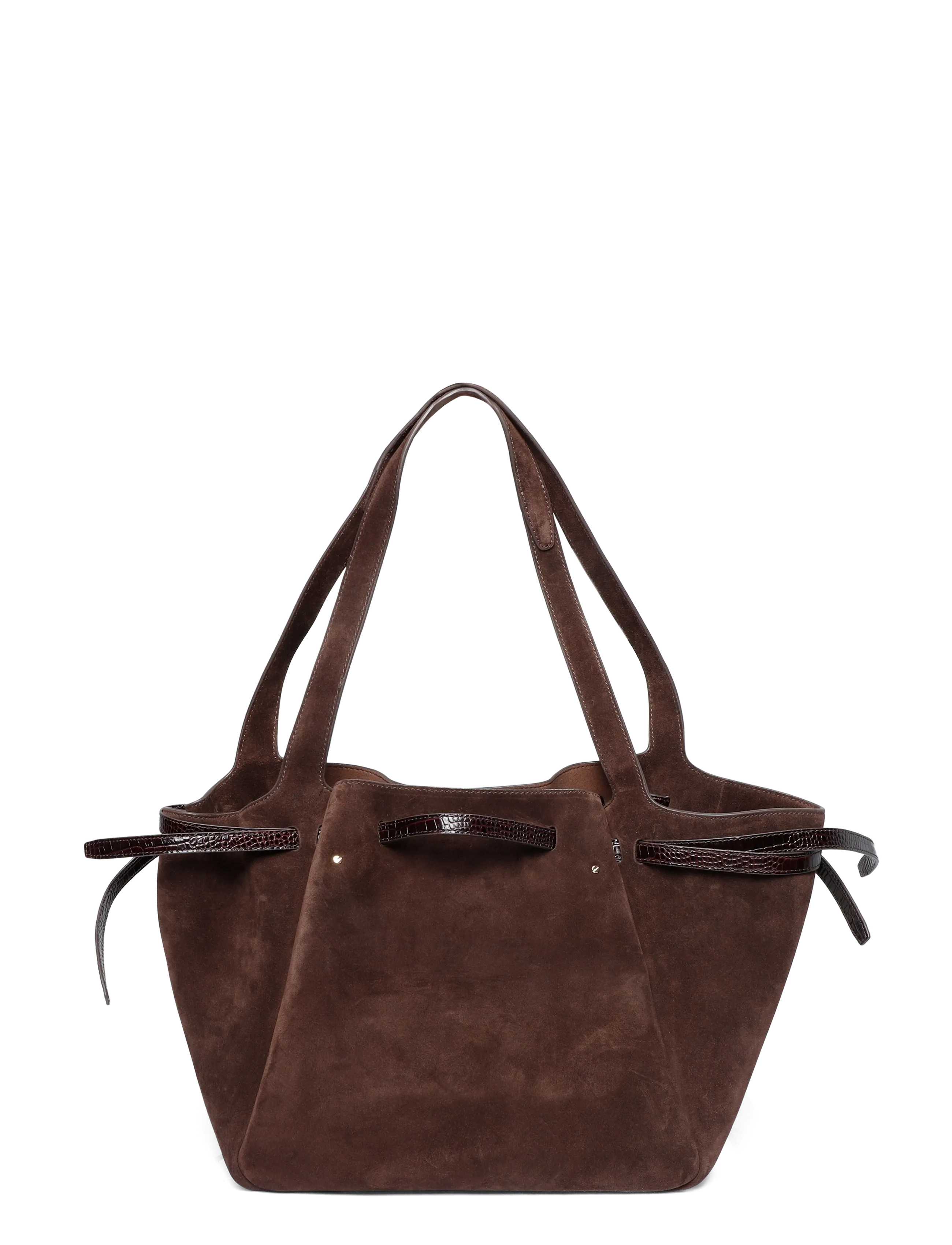 Tory Burch - Romy Suede Tote - dark cocoa - 1