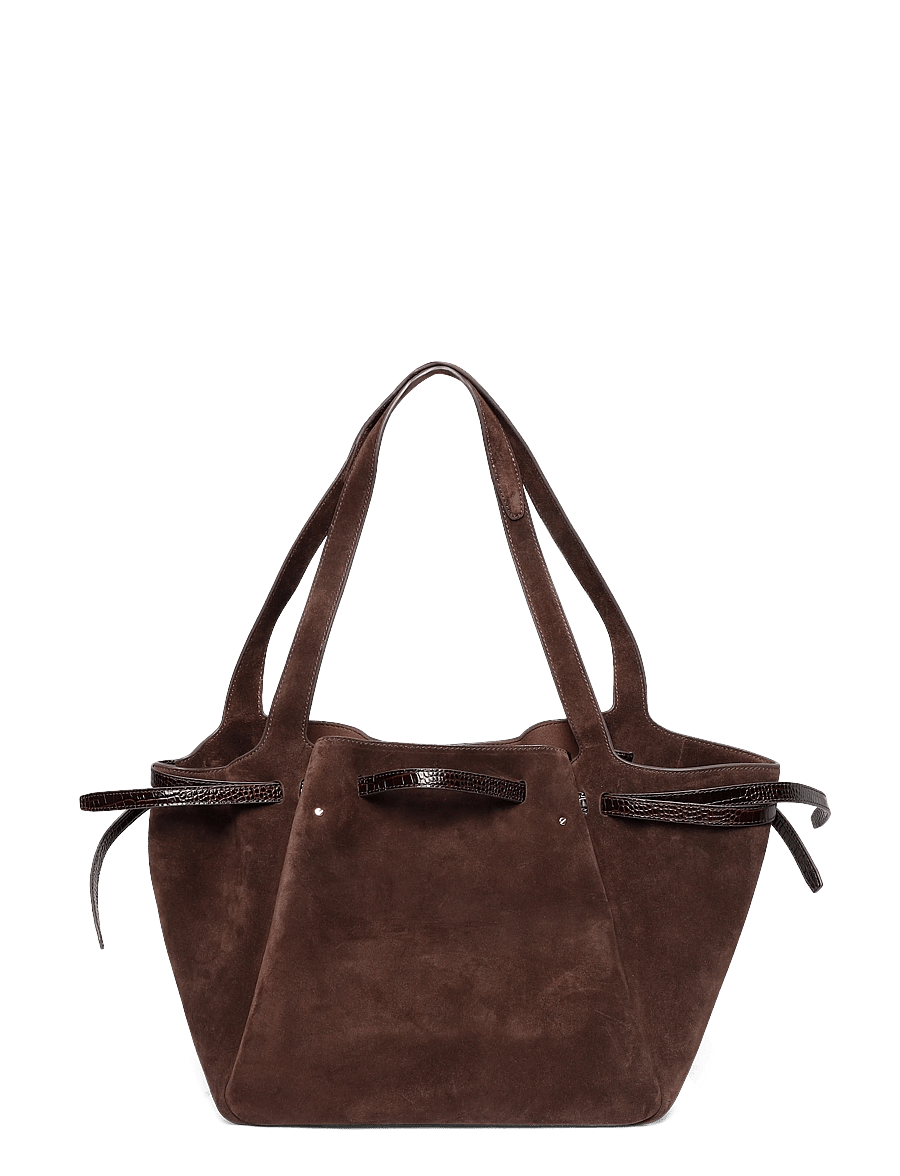 Tory Burch - Romy Suede Tote - dark cocoa - 1