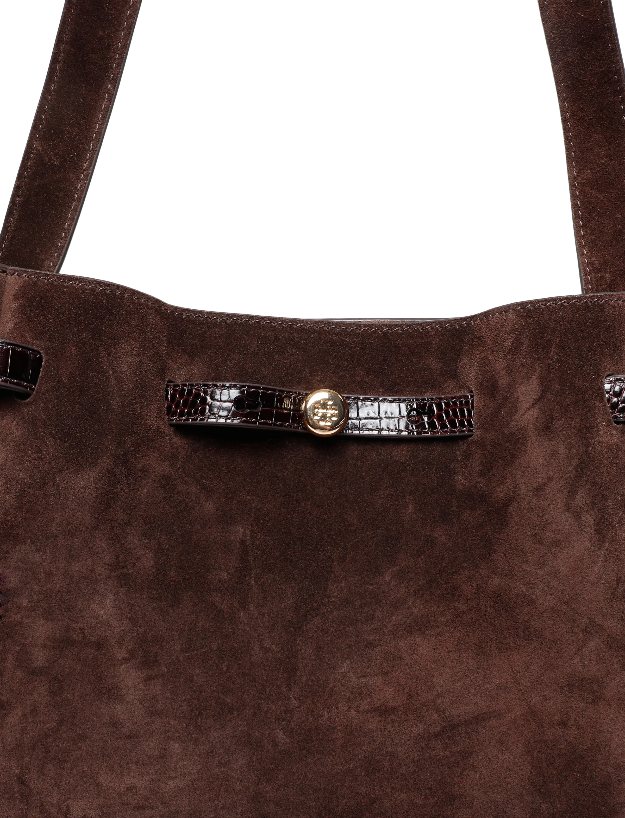 Tory Burch - Romy Suede Tote - dark cocoa - 2