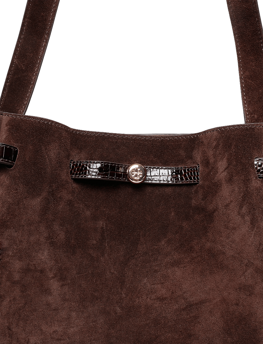 Tory Burch - Romy Suede Tote - dark cocoa - 2