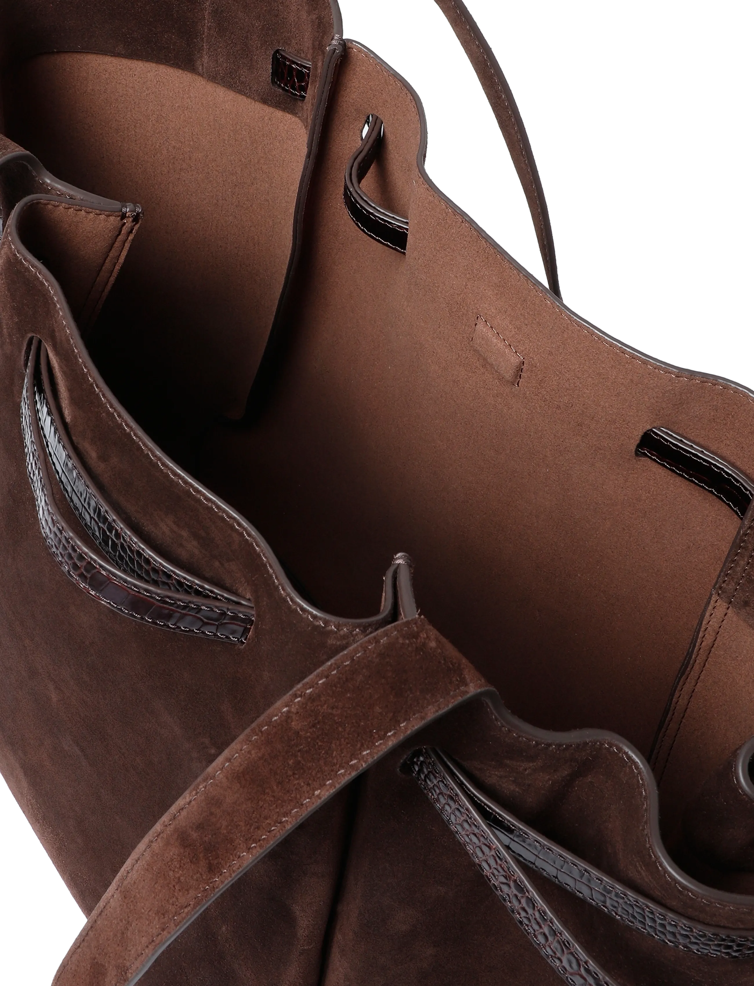 Tory Burch - Romy Suede Tote - dark cocoa - 3