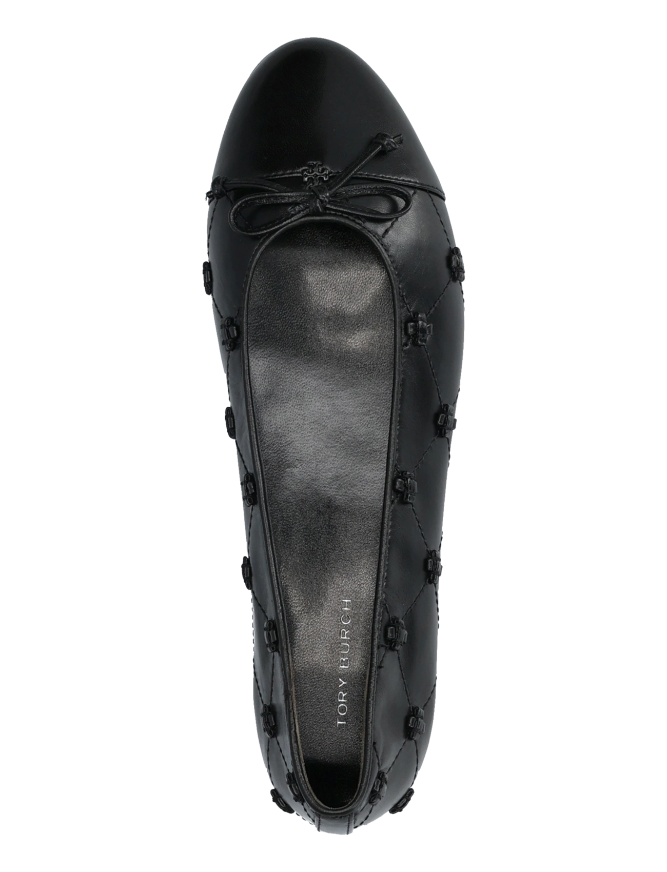 Tory Burch - CAP-TOE BUNNY KNOT BALLET - særlige begivenheder - perfect black / perfect black - 3