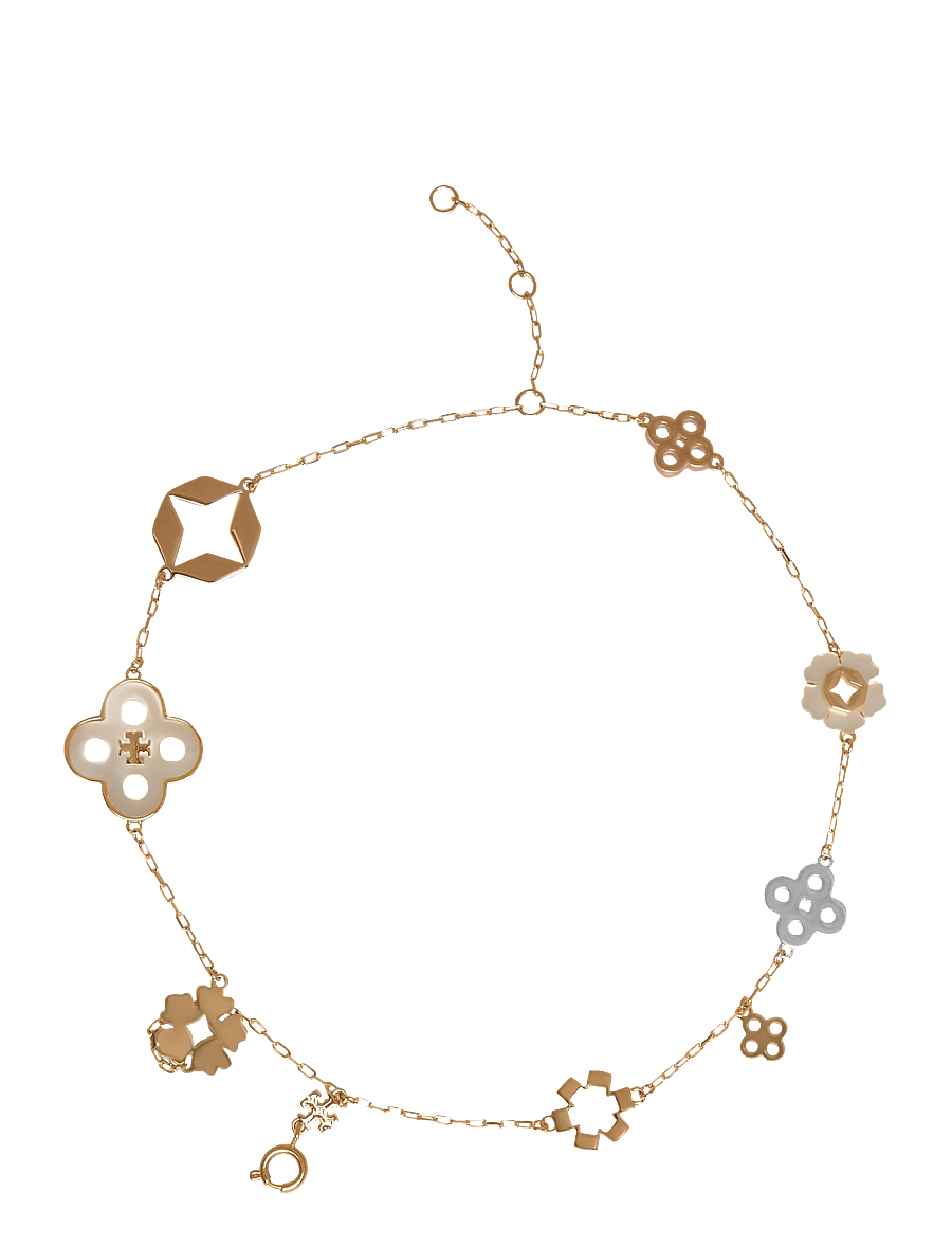 Tory Burch - Forget Me Not Multi Strand Bracelet - kædearmbånd - tory gold / multi - 0