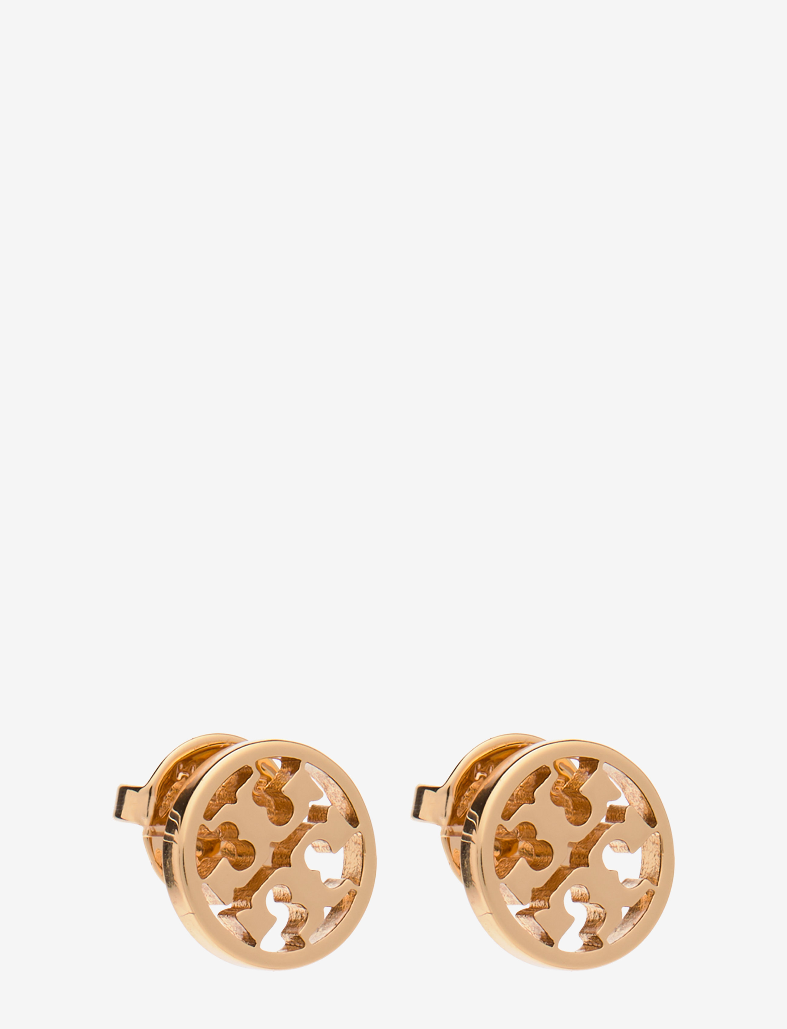 Tory Burch Icon Circle Stud Earrings, Kvinder, Ikon Cirkel Ørestikker, Guld, Str: ONE SIZE