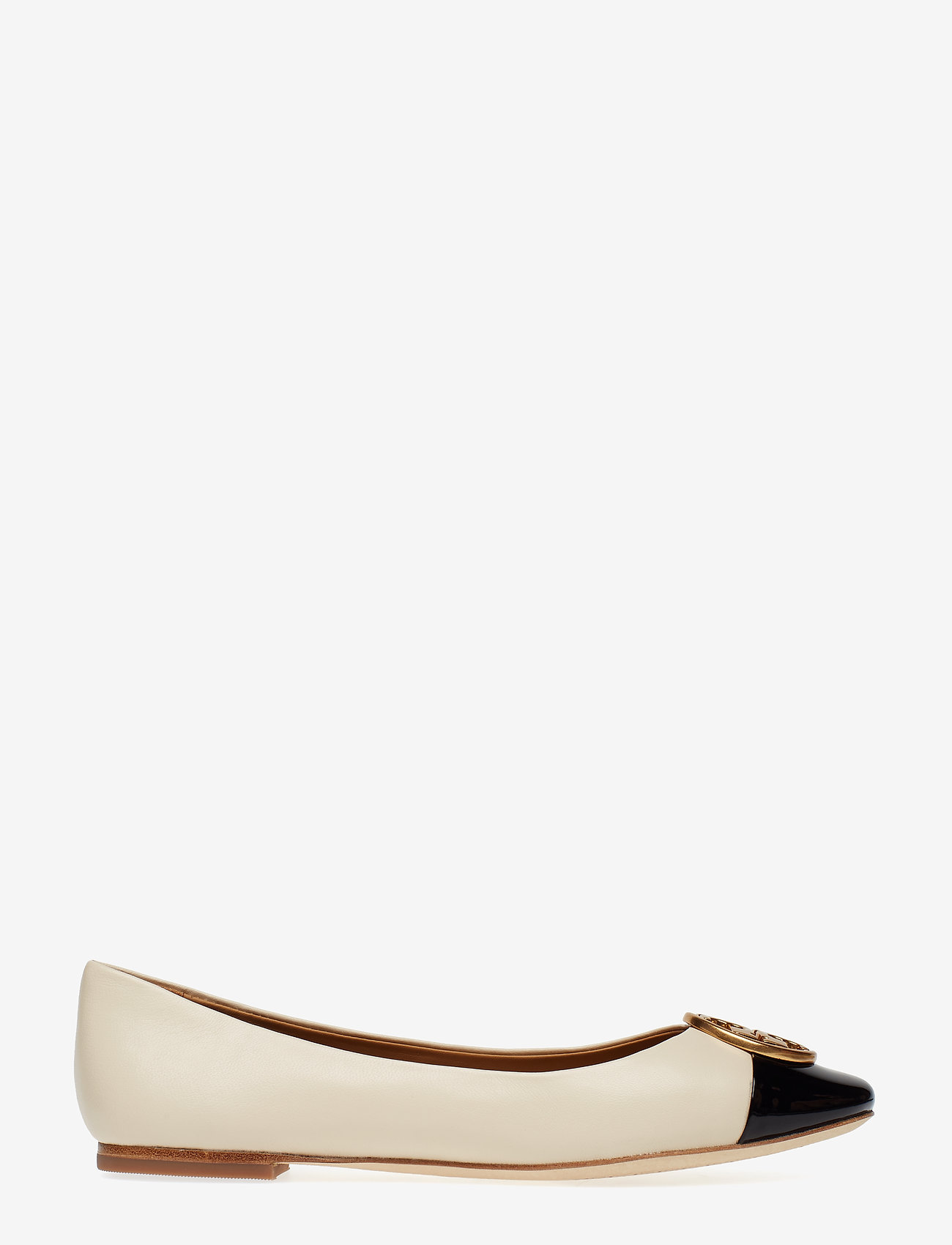 Tory Burch - CHELSEA CAP-TOE BALLET - new cream / perfect black - 1