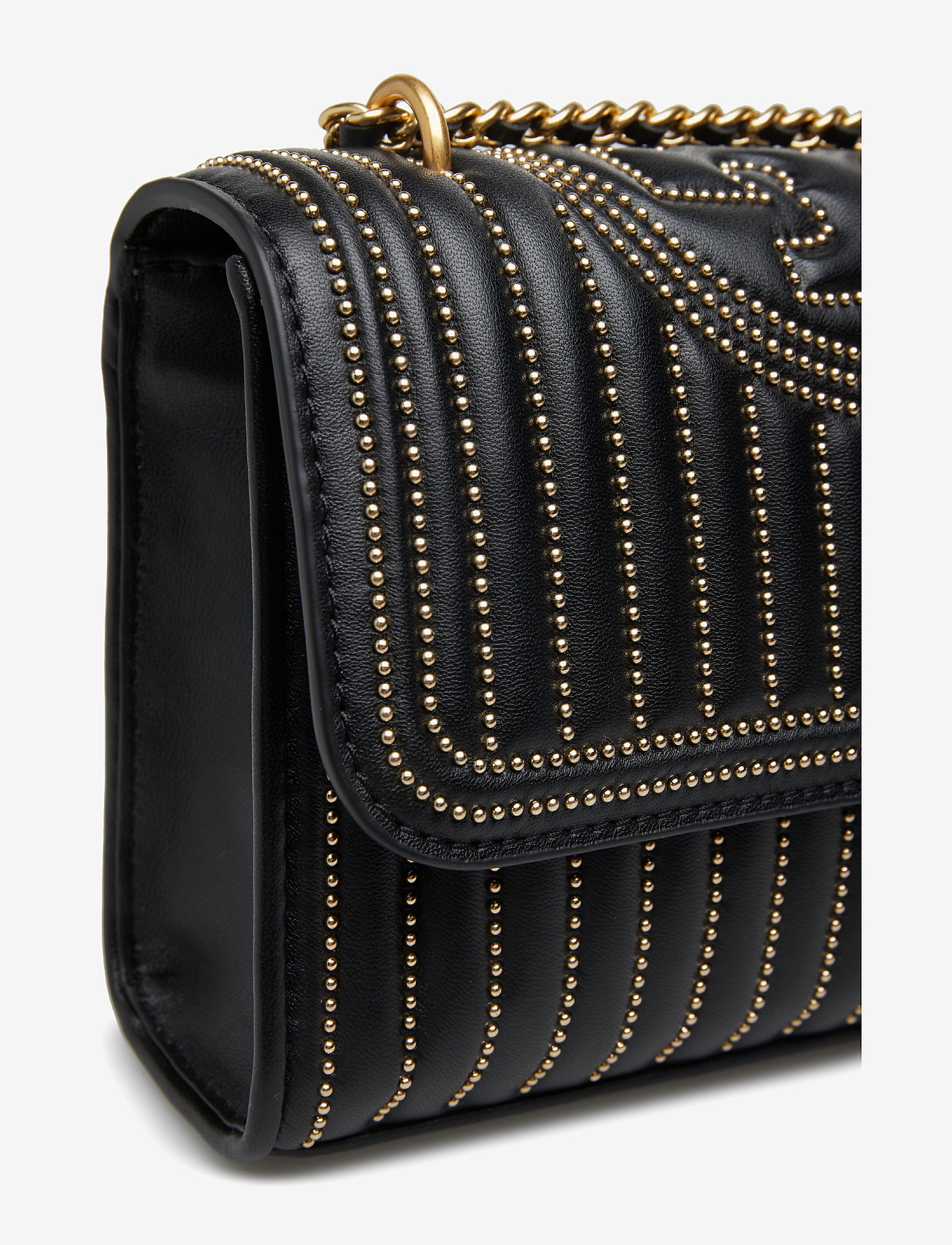Tory Burch - FLEMING MINI STUD SMALL CONVERTIBLE SHOULDER BAG - black - 4