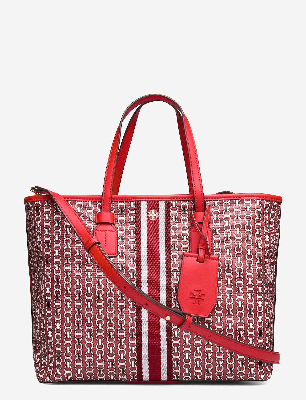 Tory Burch - GEMINI LINK CANVAS SMALL TOTE - dutch red gemini link - 0