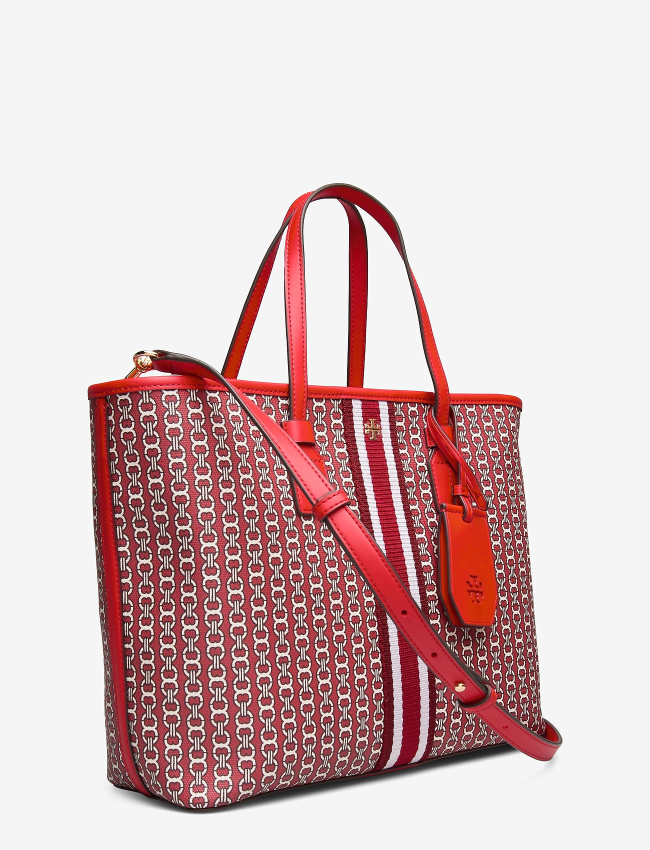 Tory Burch - GEMINI LINK CANVAS SMALL TOTE - dutch red gemini link - 2