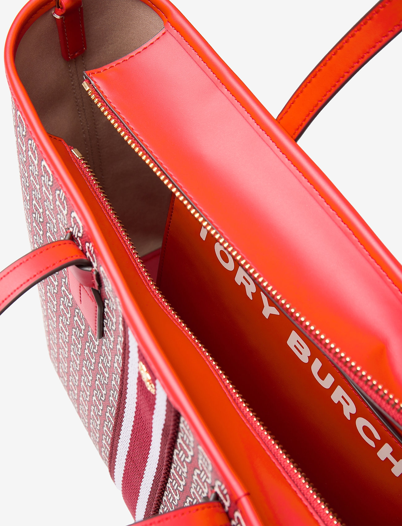 Tory Burch - GEMINI LINK CANVAS SMALL TOTE - dutch red gemini link - 3