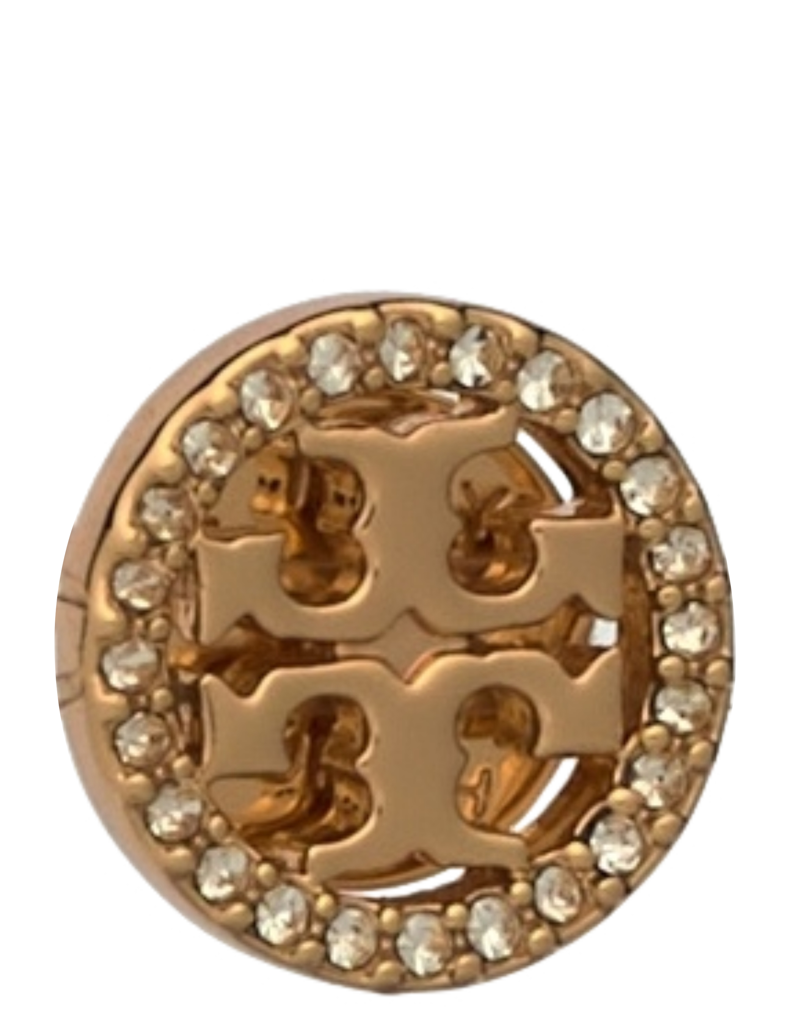 Tory Burch - Miller Pave Stud Earring - tory gold / crystal - 1
