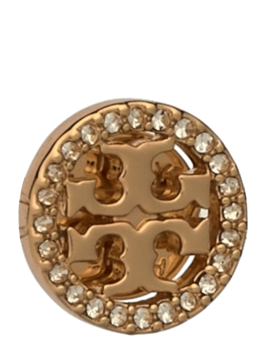 Tory Burch - Icon Pavé Circle Stud Earrings - studs örhängen - tory gold / crystal - 1