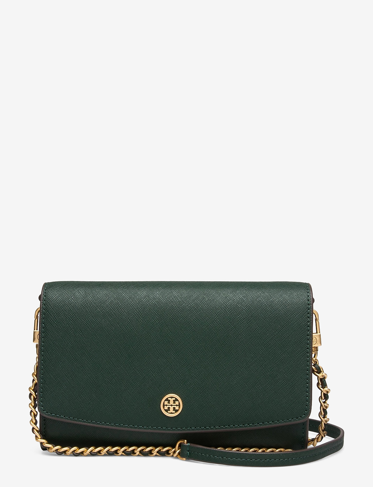 Tory Burch - ROBINSON CHAIN WALLET - pine tree / rolled brass - 0