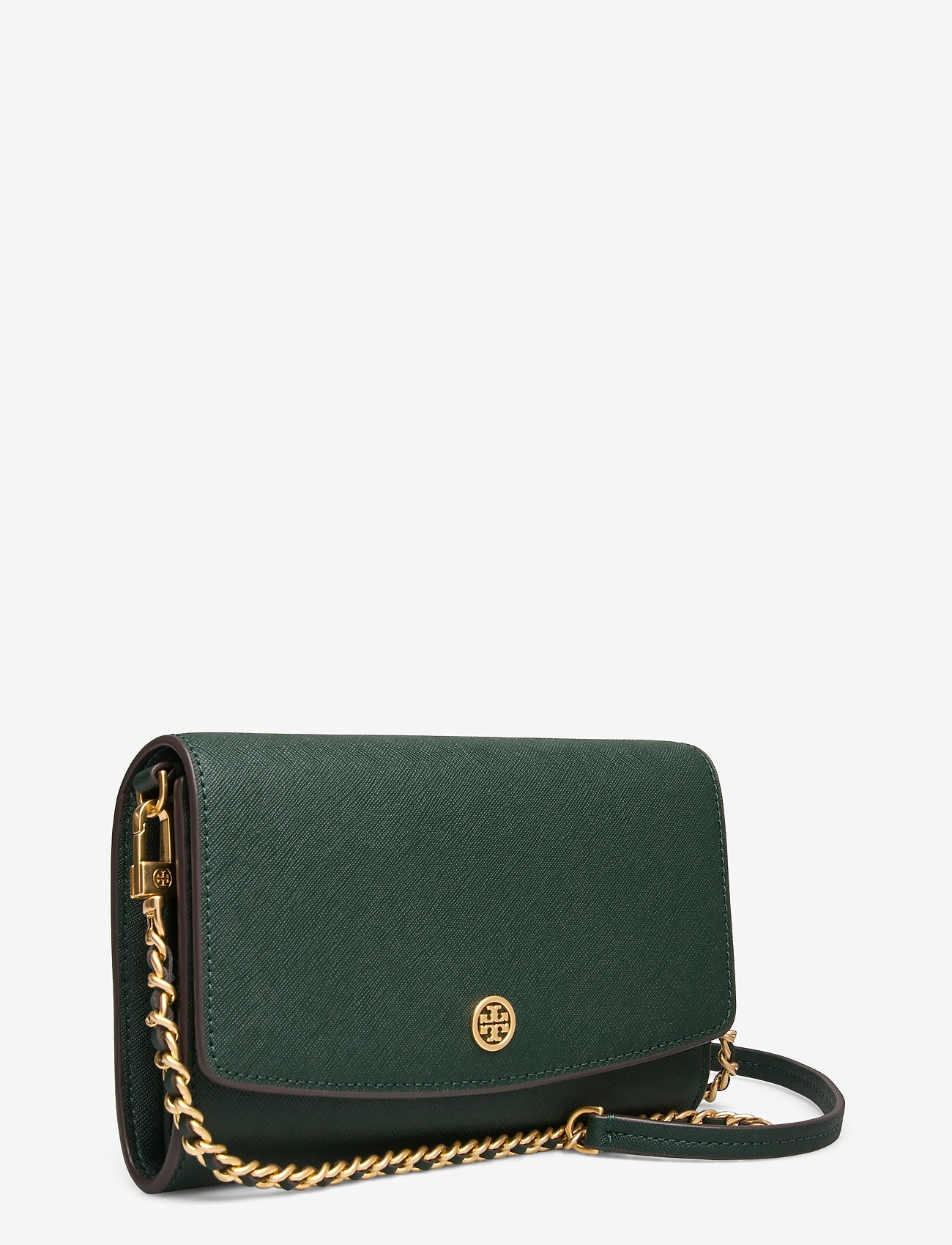 Tory Burch - ROBINSON CHAIN WALLET - pine tree / rolled brass - 2