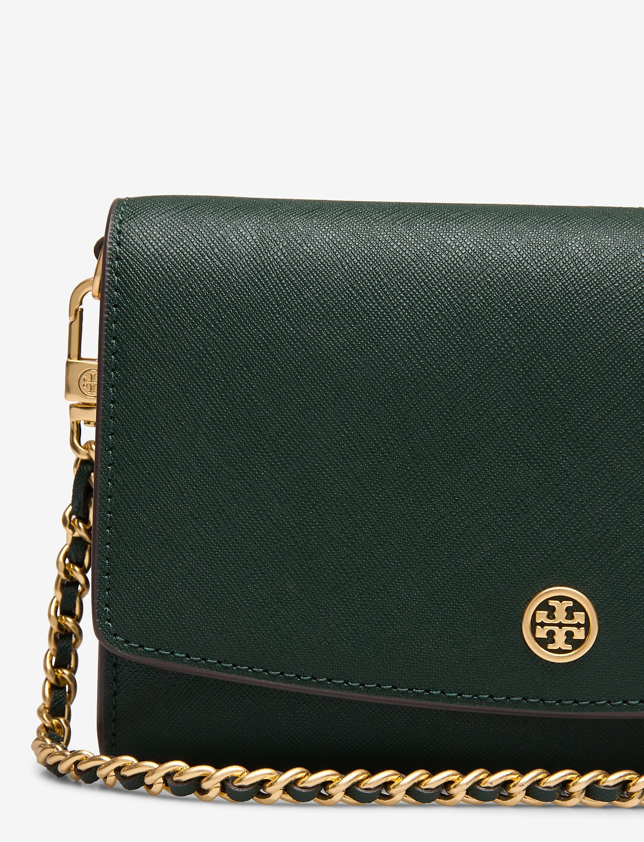 Tory Burch - ROBINSON CHAIN WALLET - pine tree / rolled brass - 3