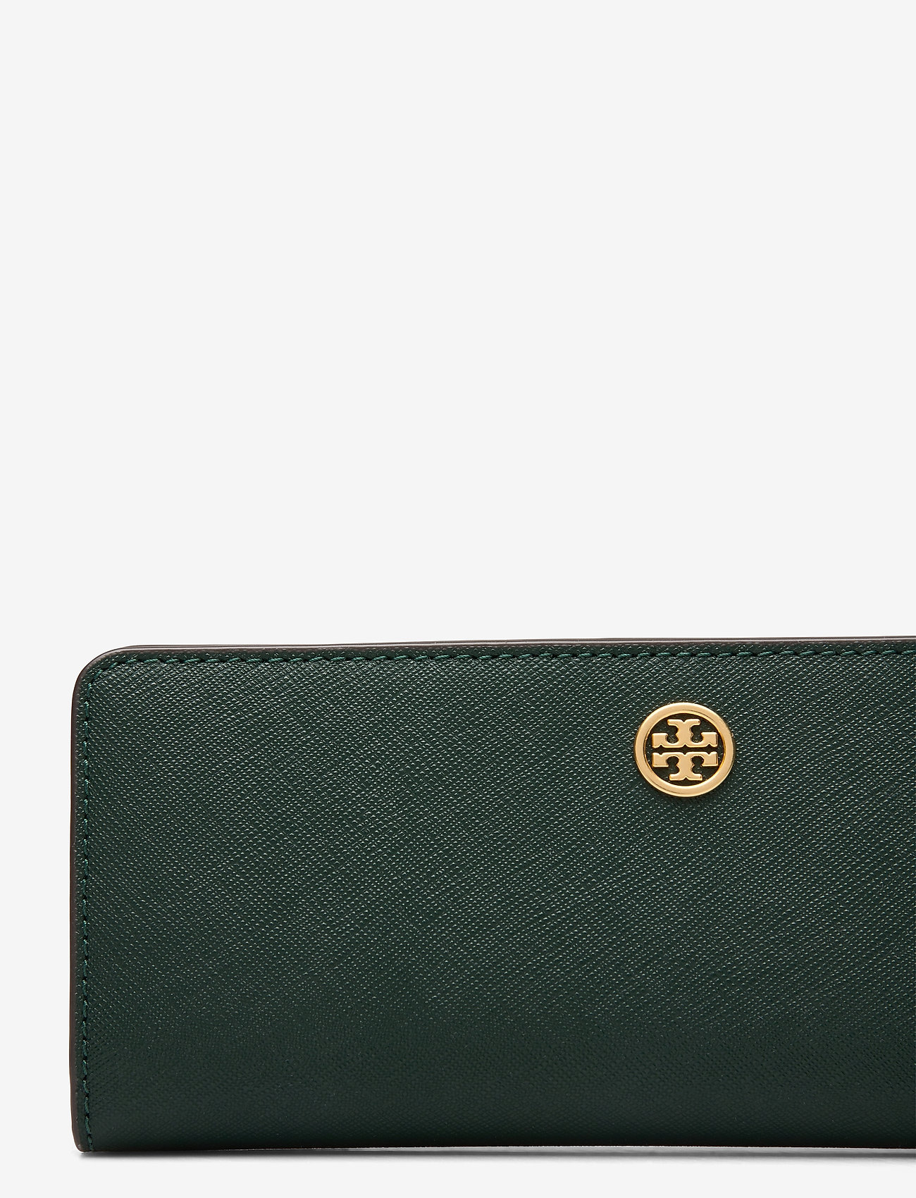 Tory Burch - ROBINSON SLIM WALLET - pine tree / rolled brass - 3