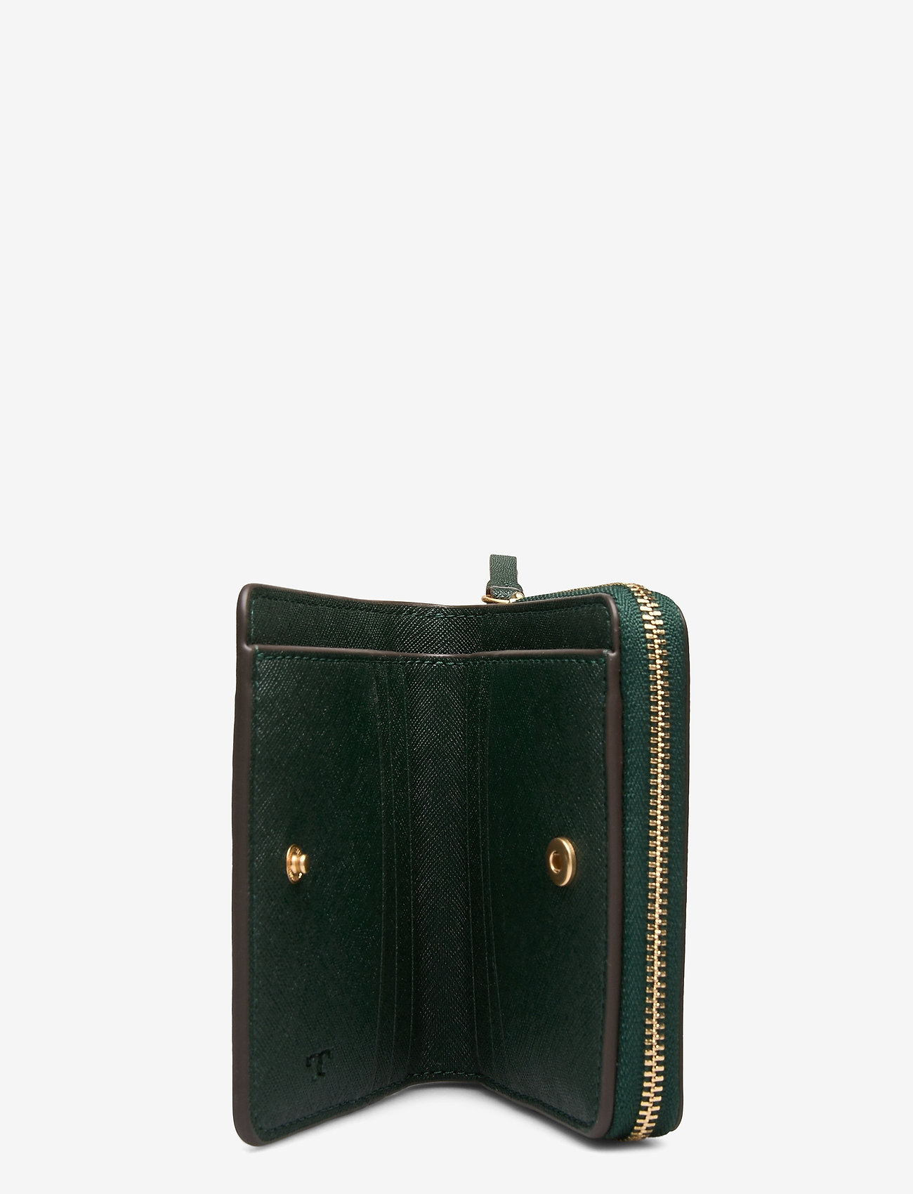 Tory Burch - ROBINSON BI-FOLD WALLET - pine tree / rolled brass - 3