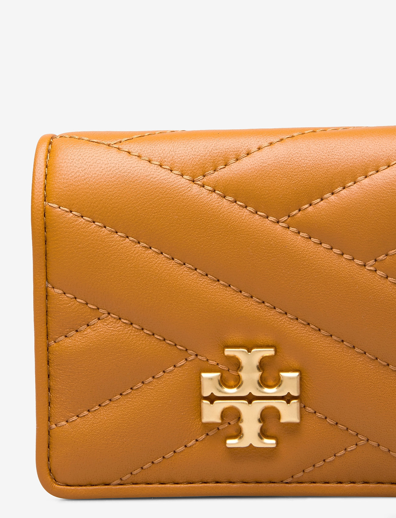 Tory Burch - KIRA CHEVRON BI-FOLD WALLET - squash / rolled brass - 3