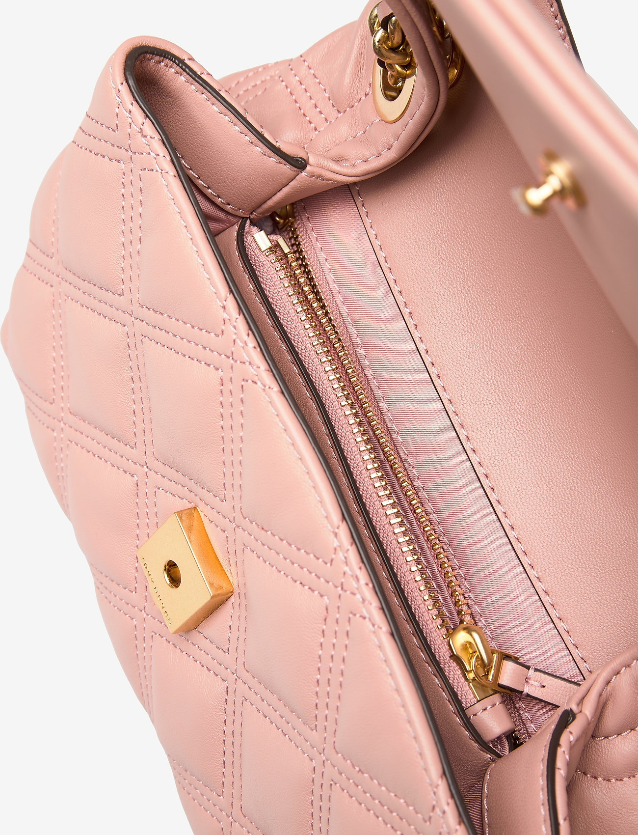 Tory Burch - FLEMING SOFT SMALL CONVERTIBLE SHOULDER BAG - pink moon - 4