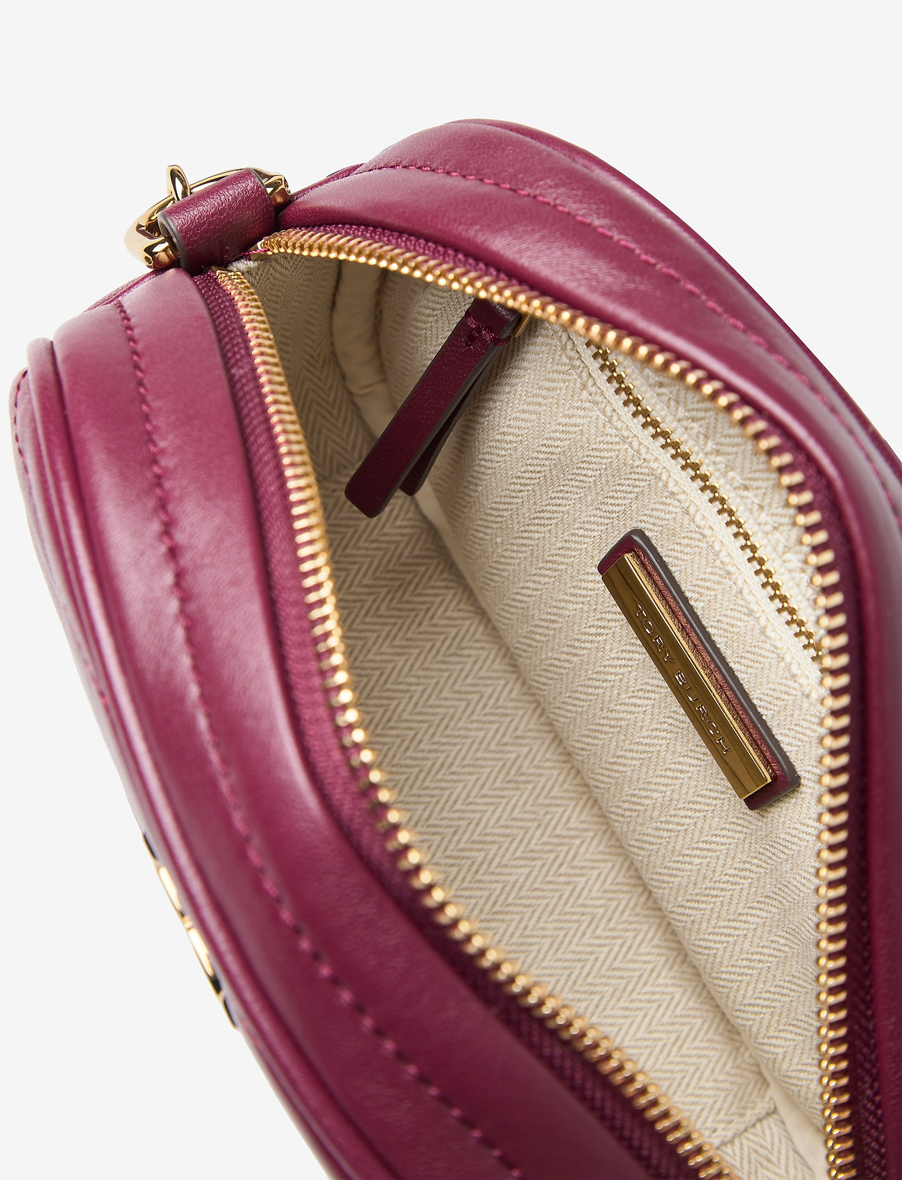 Tory Burch - KIRA CHEVRON SMALL CAMERA BAG - imperial garnet - 4