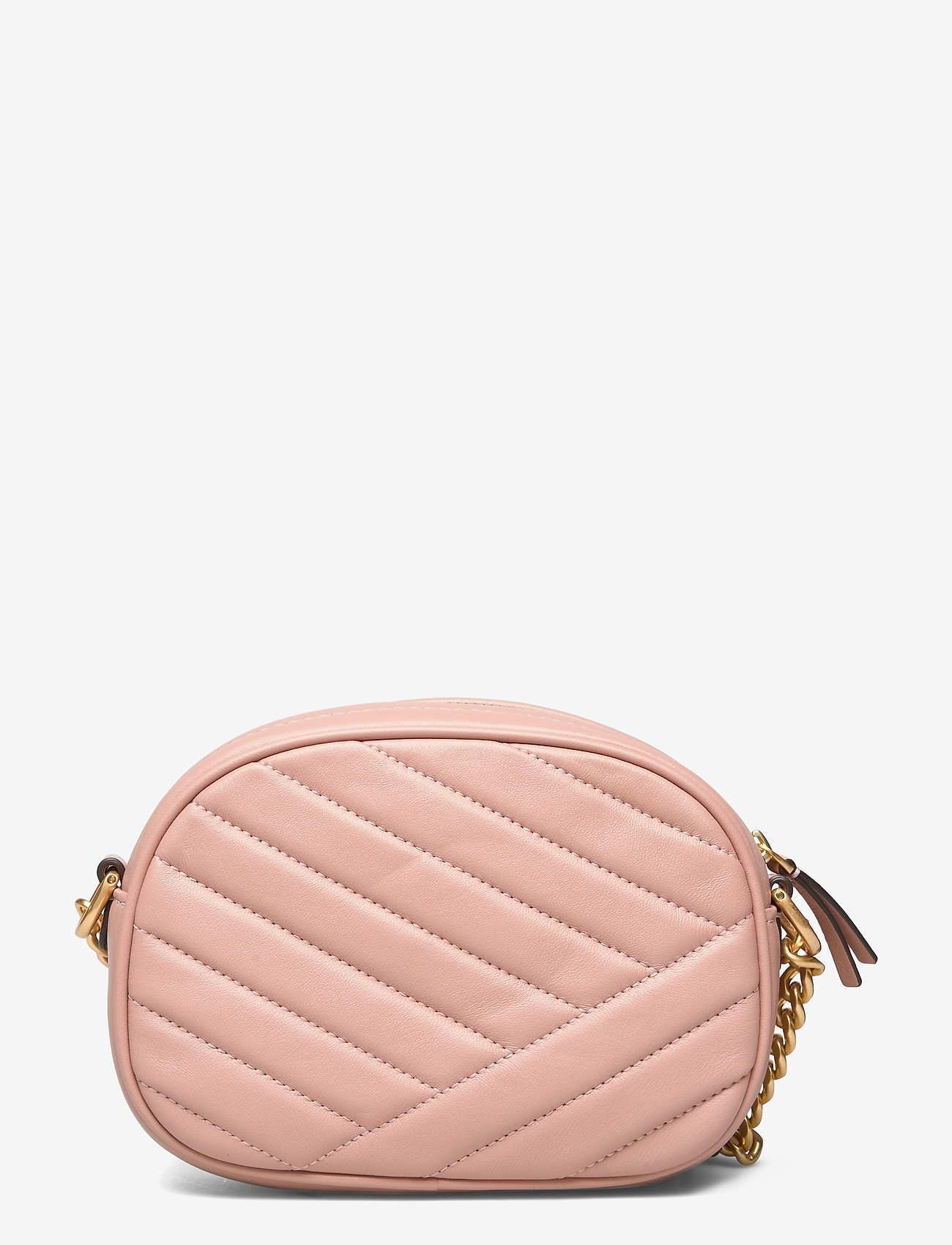 Tory Burch - KIRA CHEVRON SMALL CAMERA BAG - pink moon / rolled brass - 1