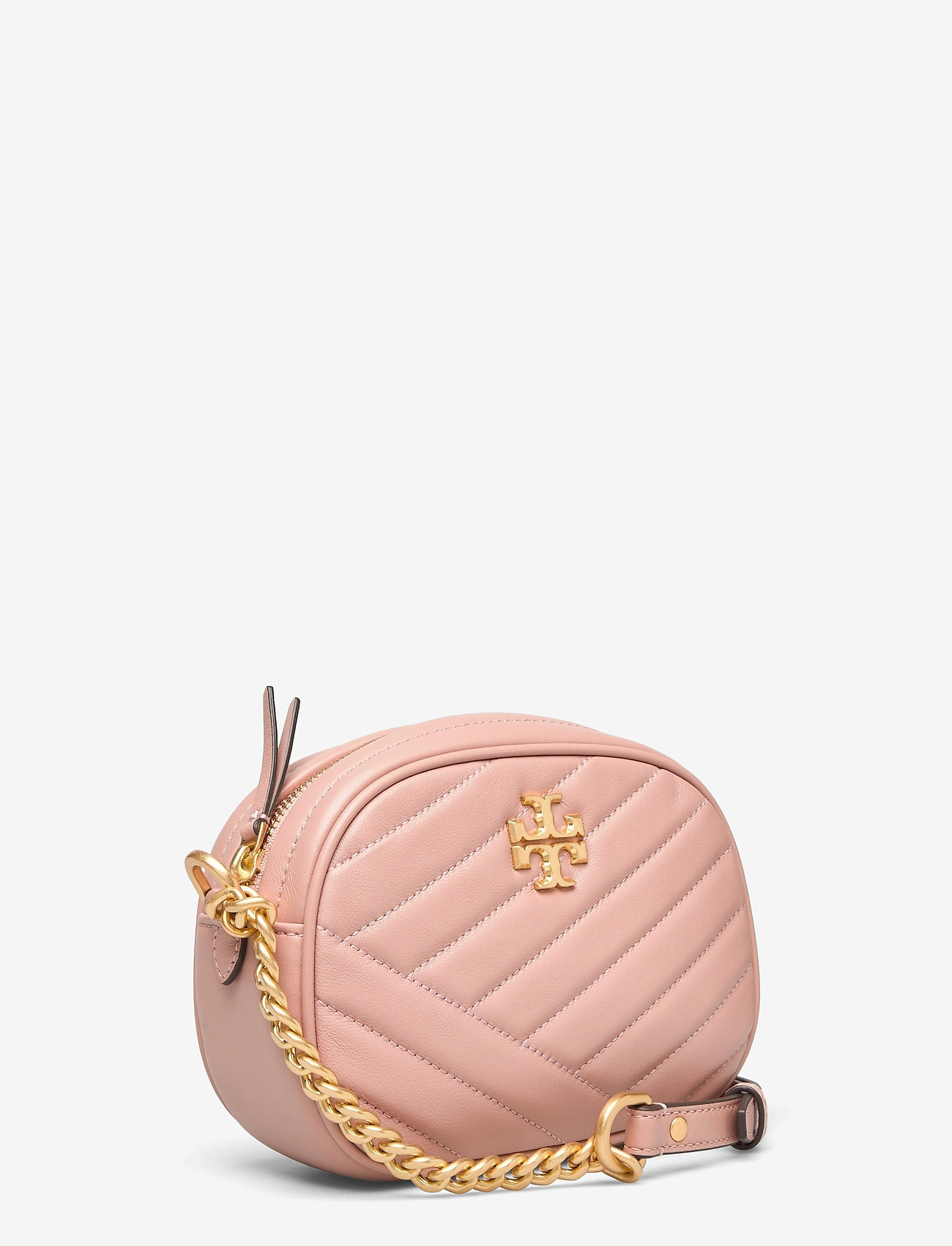 Tory Burch - KIRA CHEVRON SMALL CAMERA BAG - pink moon / rolled brass - 2