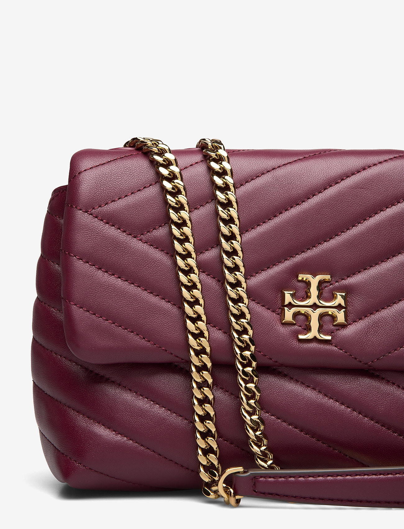 Tory Burch - KIRA CHEVRON SMALL CONVERTIBLE SHOULDER BAG - imperial garnet - 3