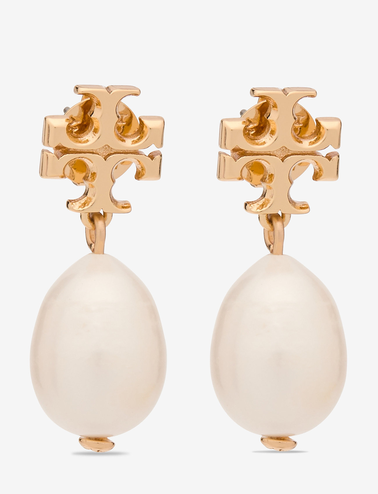Tory Burch - KIRA PEARL DROP EARRING - vedhæng øreringe - tory gold / ivory - 0