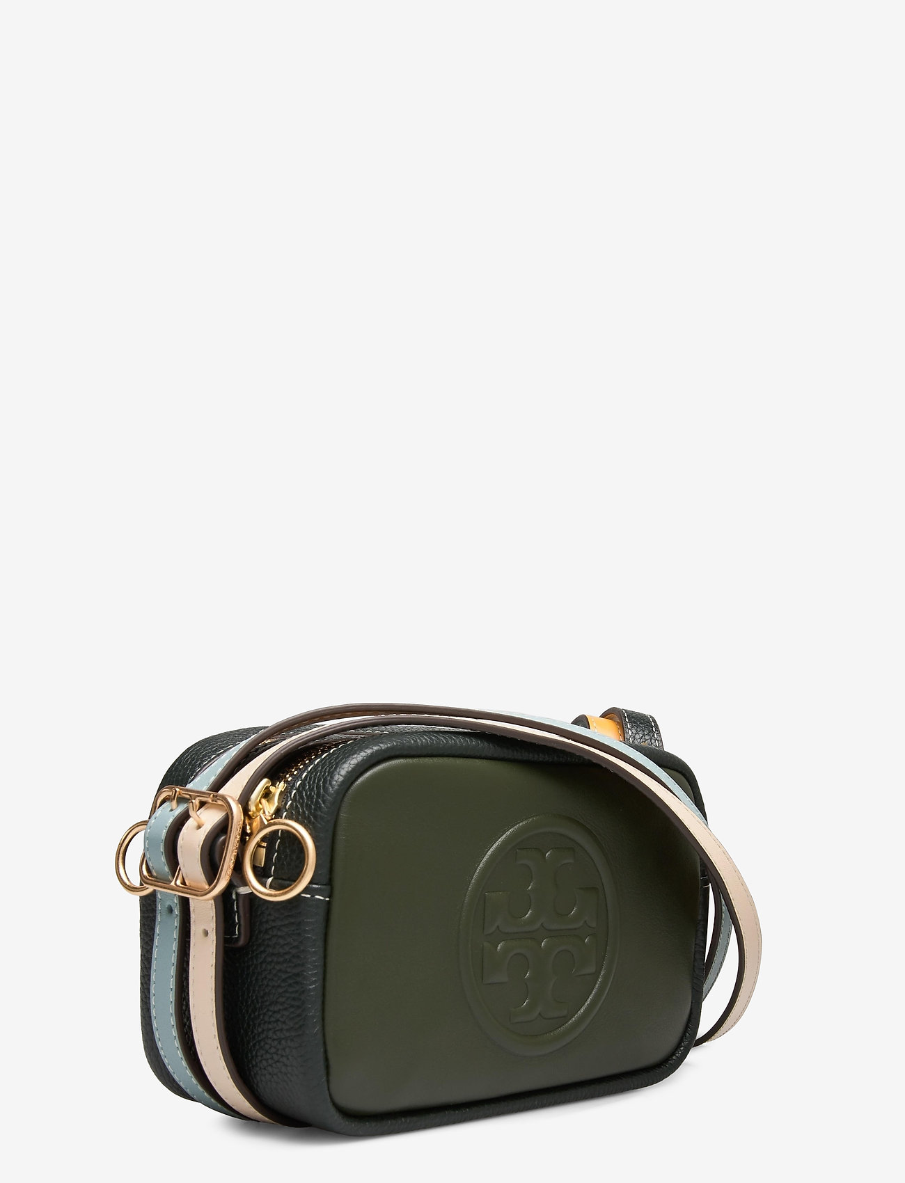 Tory Burch - PERRY BOMBE DOUBLE STRAP MINI BAG - poblano / deep kelp - 2
