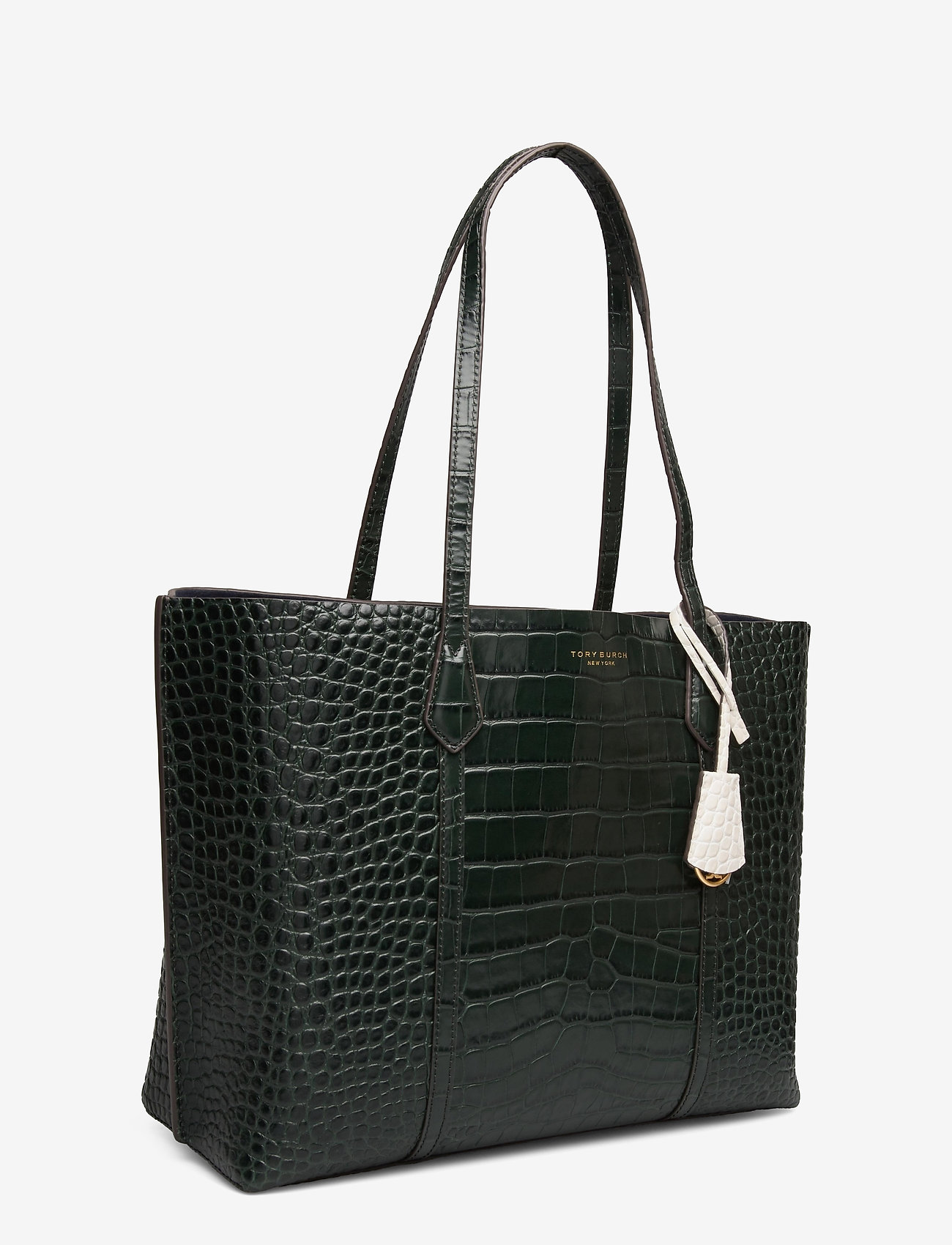 Tory Burch - PERRY EMBOSSED TRIPLE-COMPARTMENT TOTE - deep kelp - 2