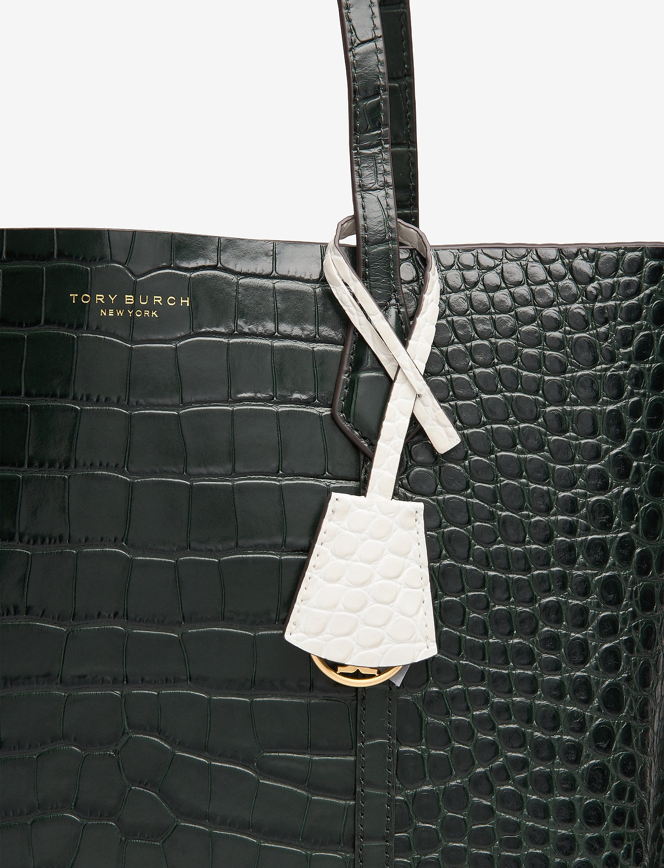 Tory Burch - PERRY EMBOSSED TRIPLE-COMPARTMENT TOTE - deep kelp - 3