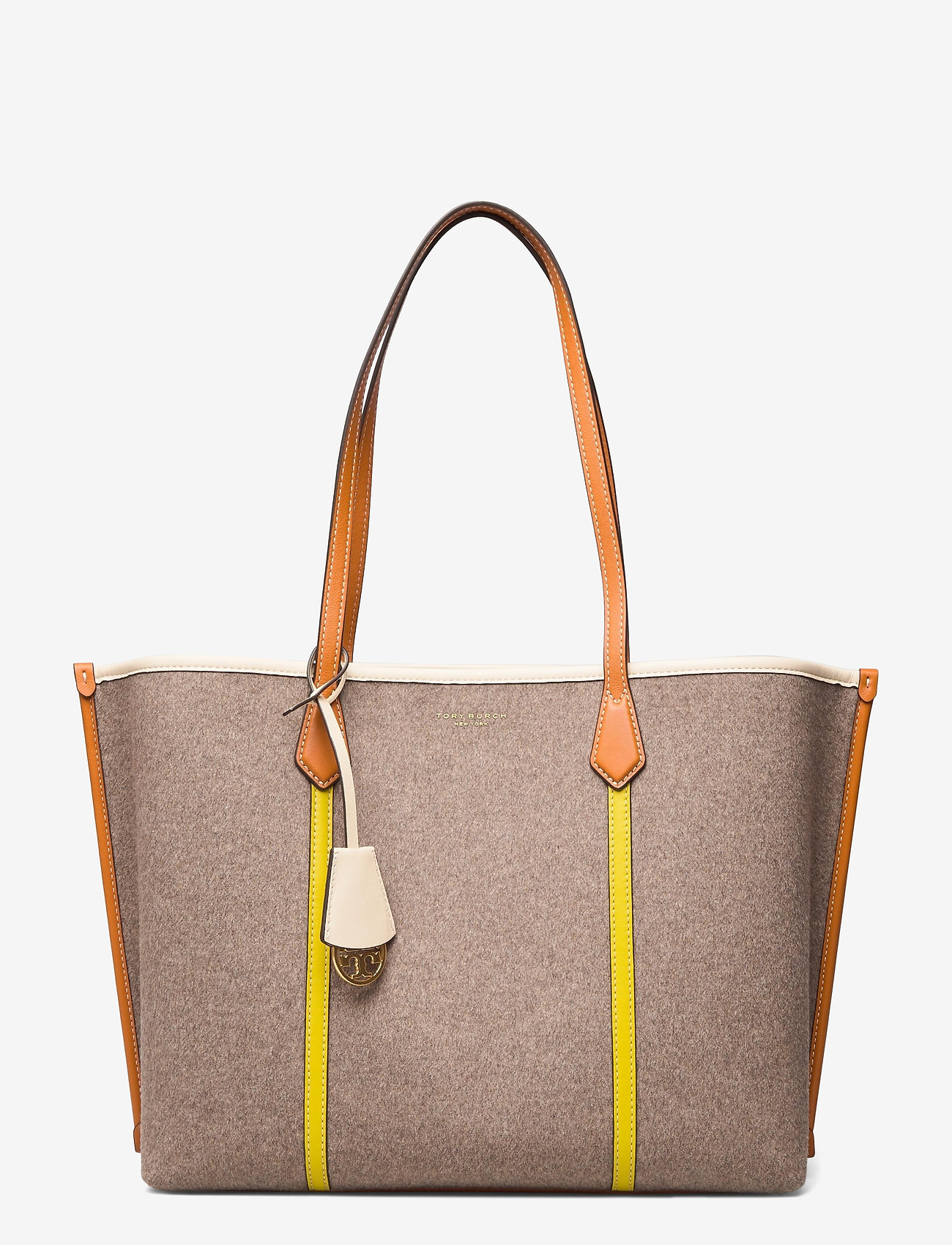 PERRY FELT TRIPLE-COMPARTMENT TOTE - SPARROW GRAY