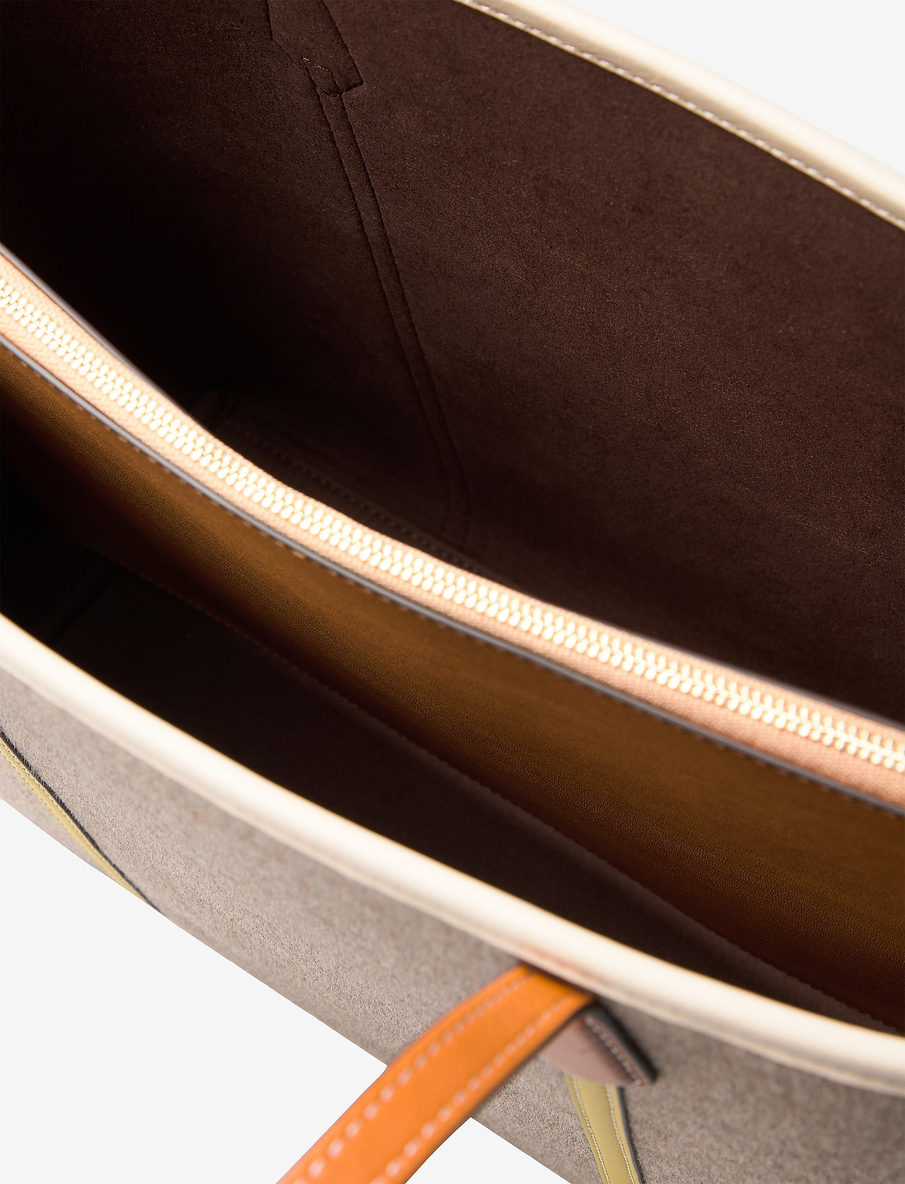 Tory Burch - PERRY FELT TRIPLE-COMPARTMENT TOTE - sparrow gray - 4