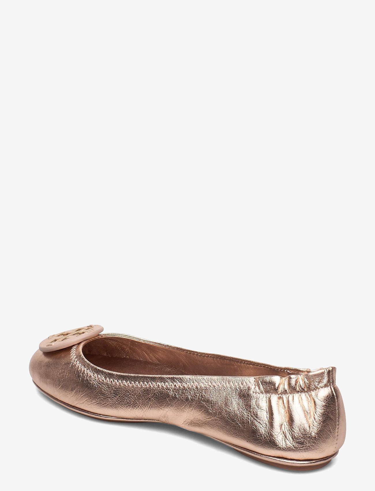 Tory Burch - MINNIE TRAVEL BALLET WITH LEATHER LOGO - rose gold/ rose gold - 2